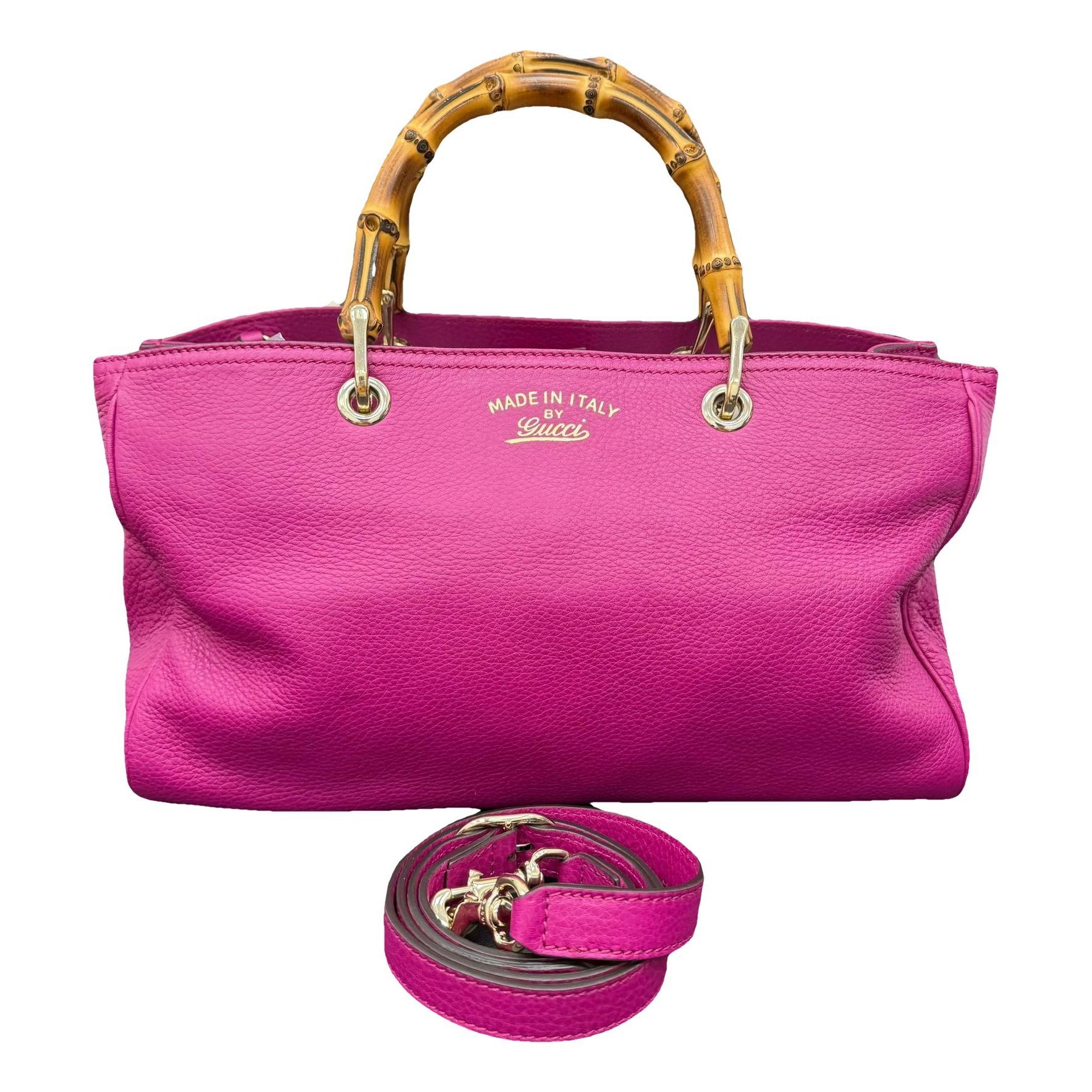 Bamboo leather handbag