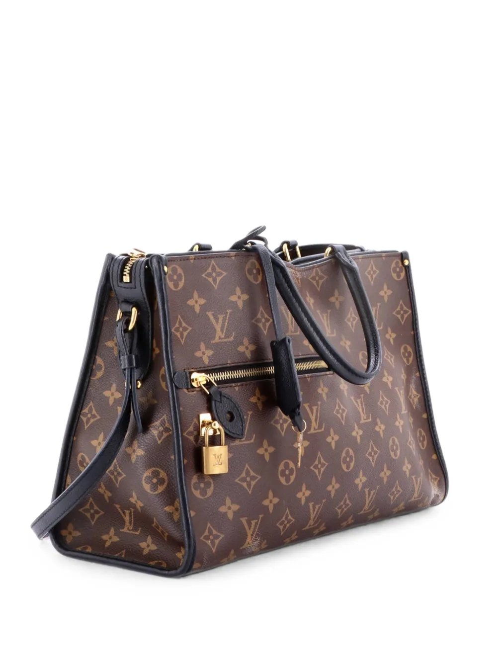 Popincourt NM Handbag Monogram Canvas with Leather MM satchel