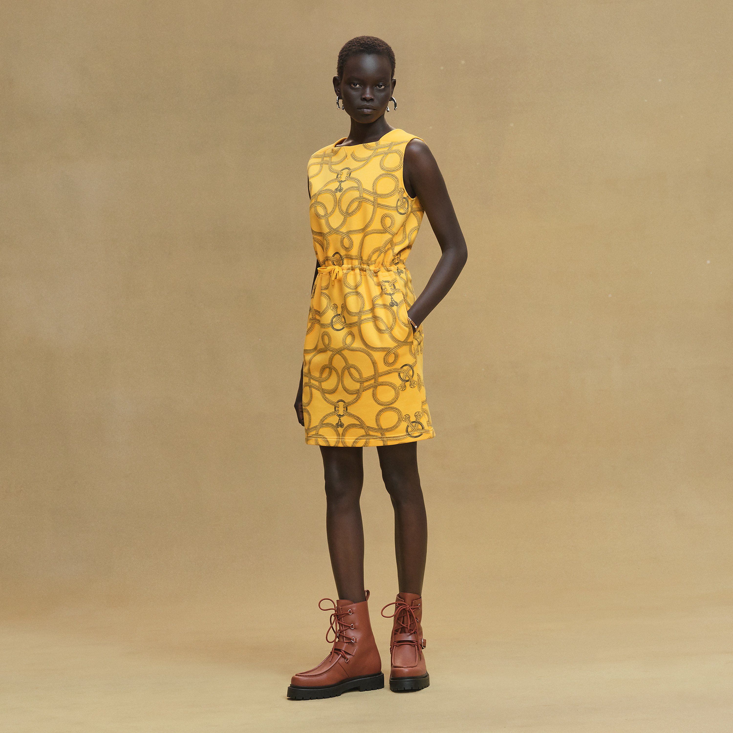 "Palefroi Remix" sleeveless dress