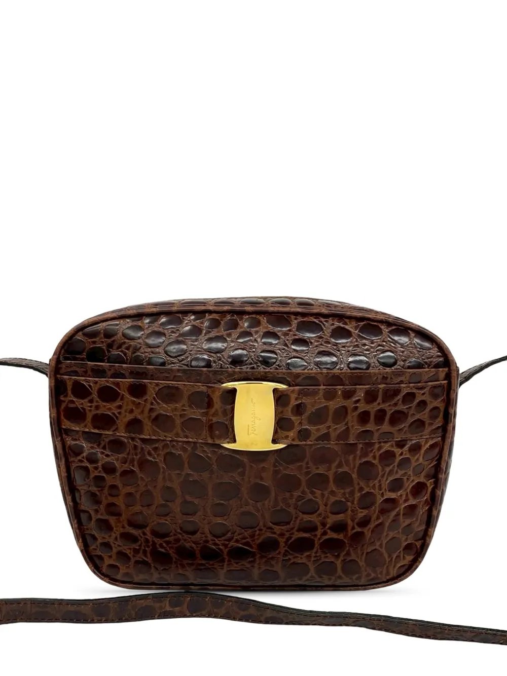 2010-2026 Croc Embossed Vara crossbody bag