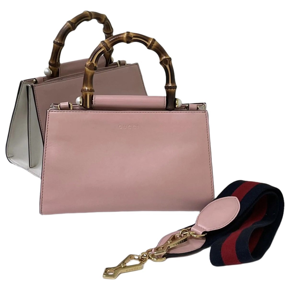 Nymphaea leather crossbody bag