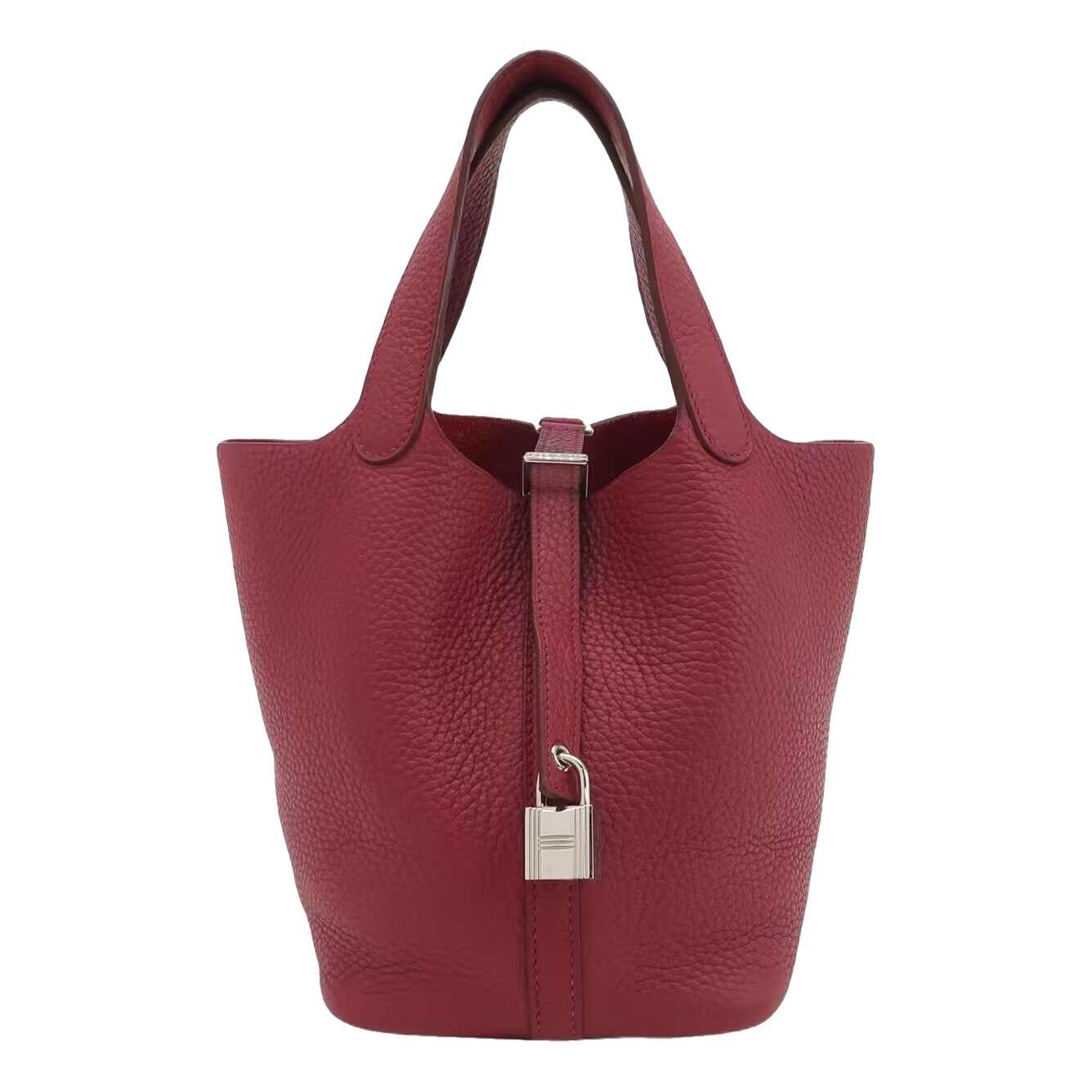 Picotin leather handbag
