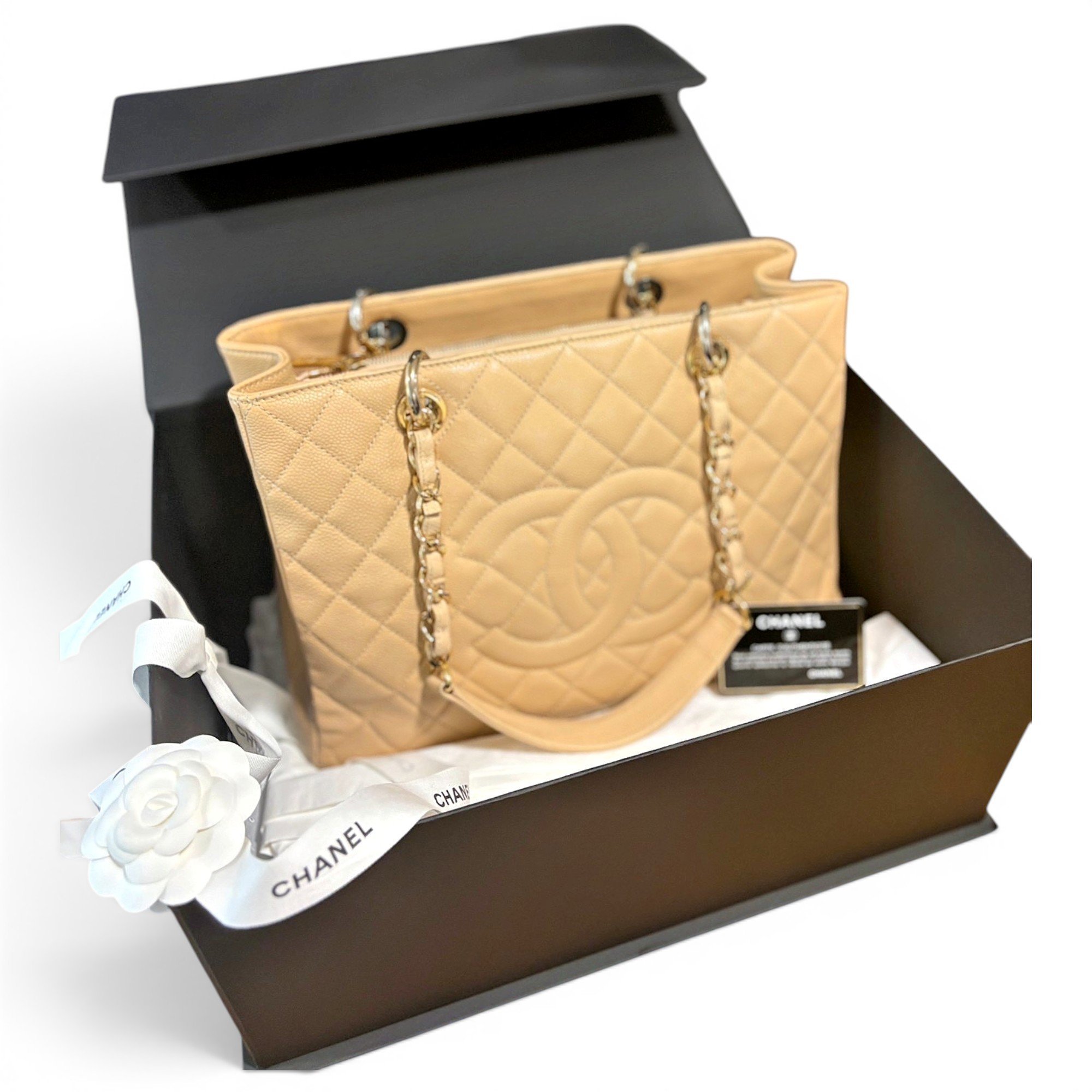 Grand shopping leather tote