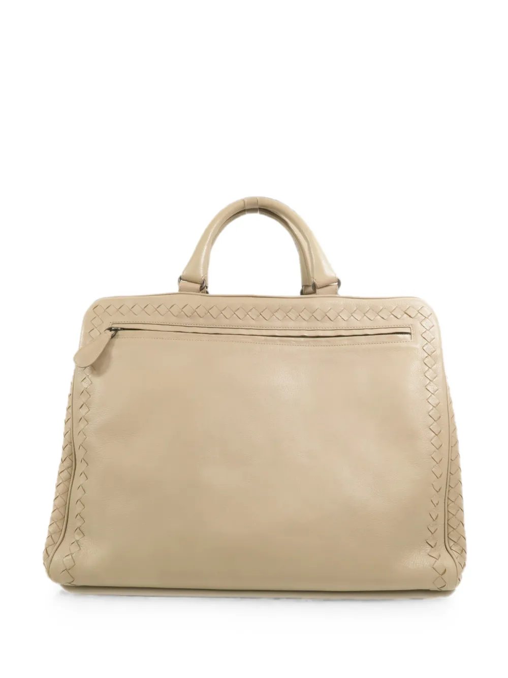 Intrecciato leather tote bag