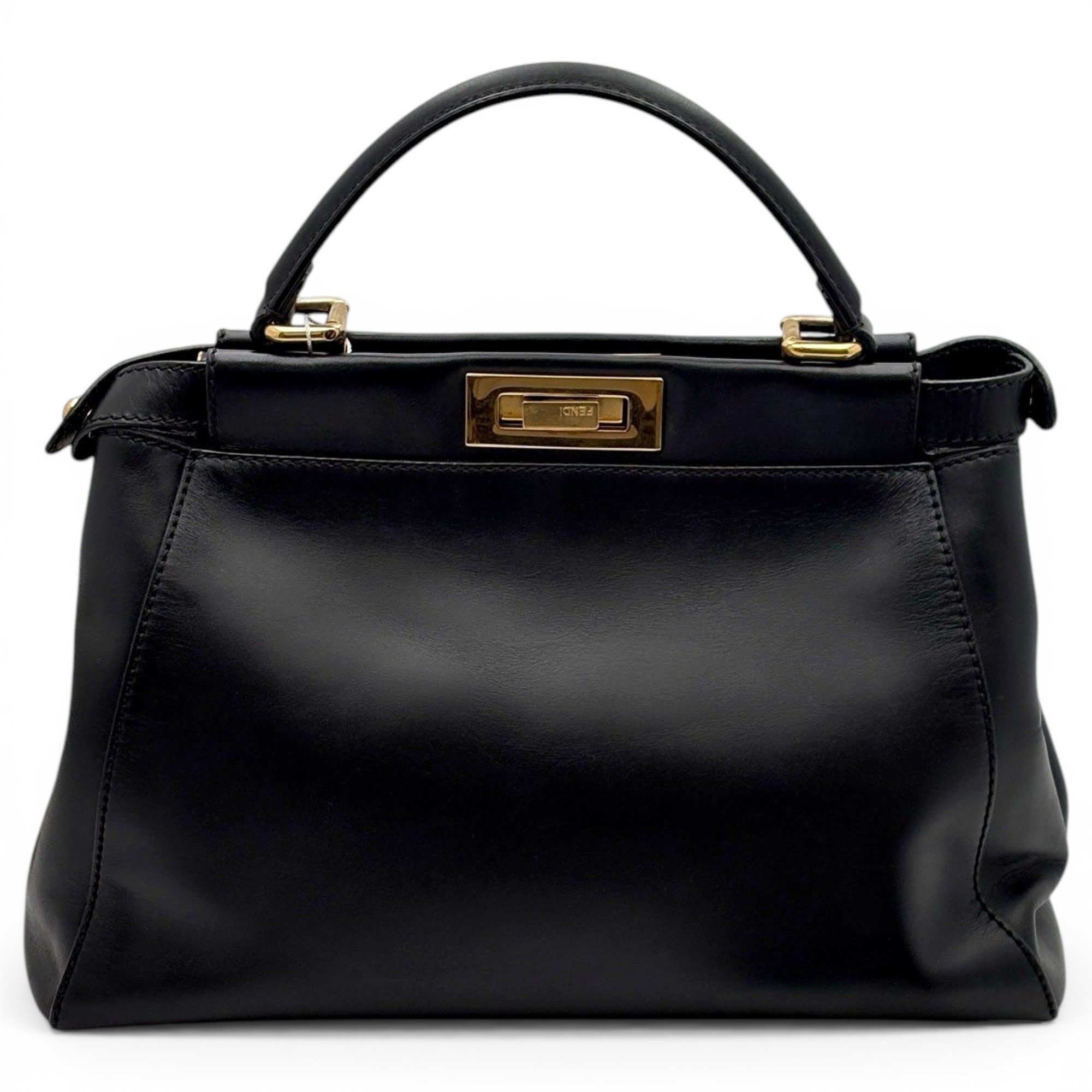 Peekaboo leather handbag