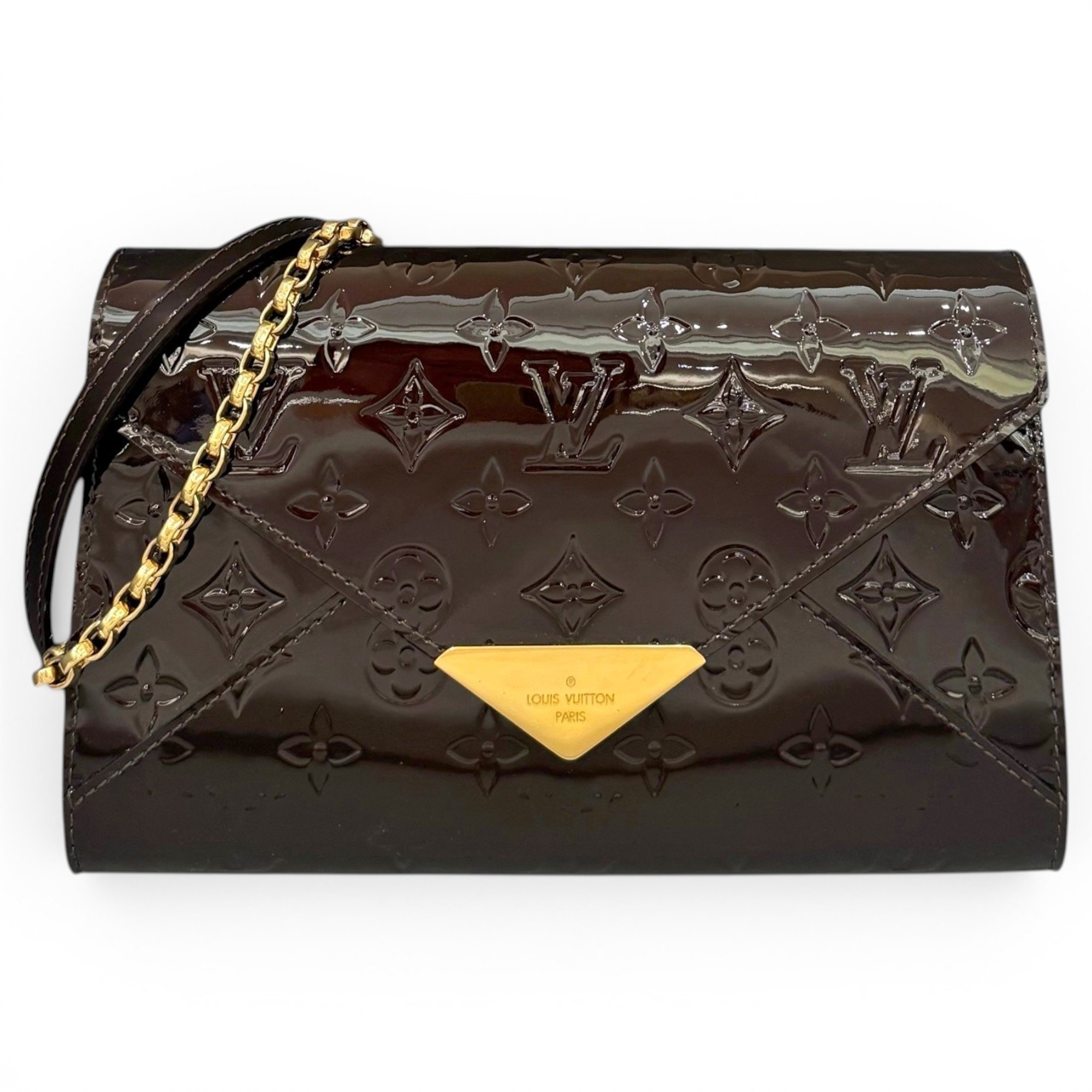 Patent leather handbag