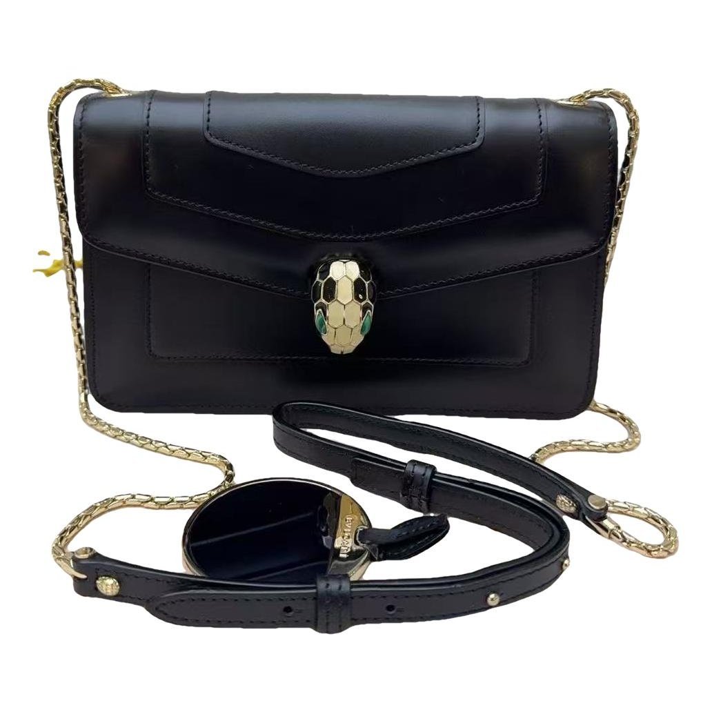 Serpenti leather handbag