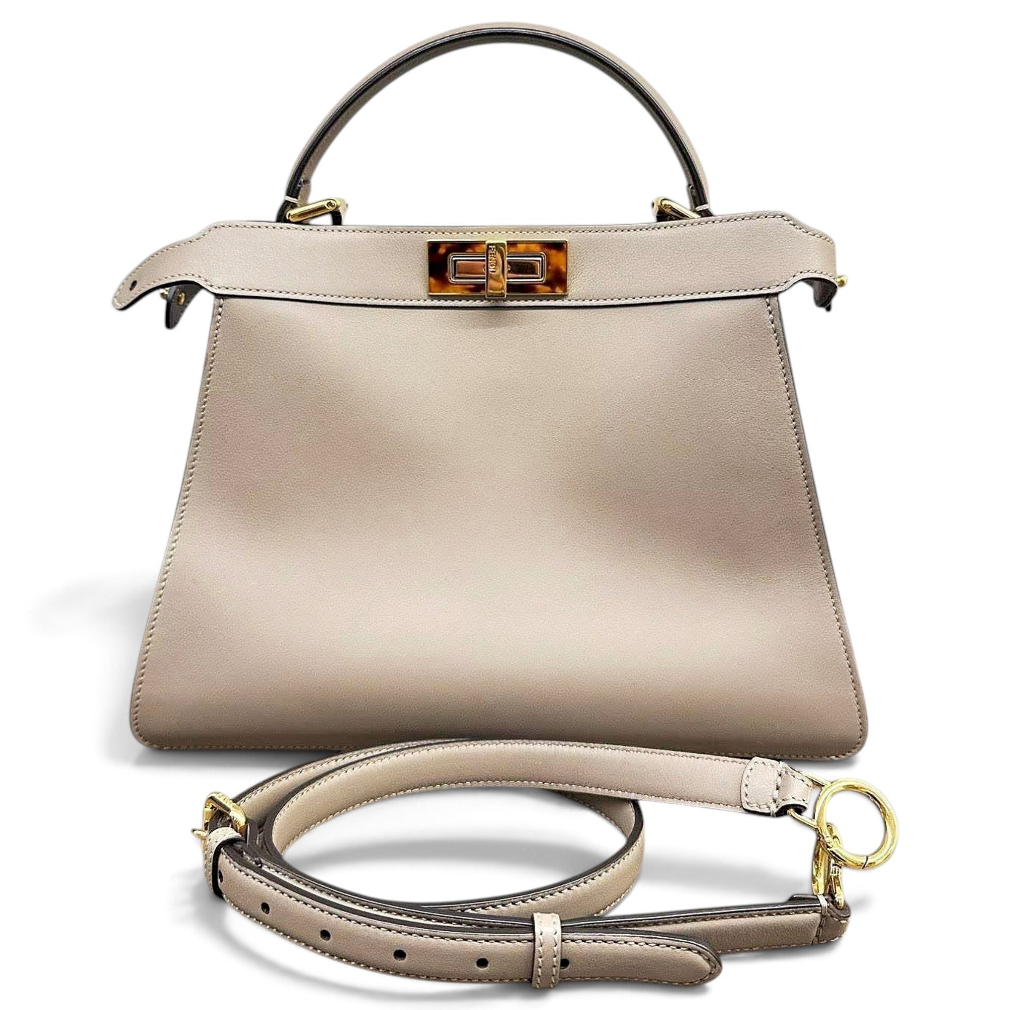 Peekaboo leather handbag