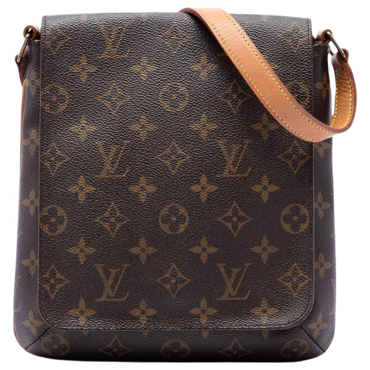 Musette cloth handbag