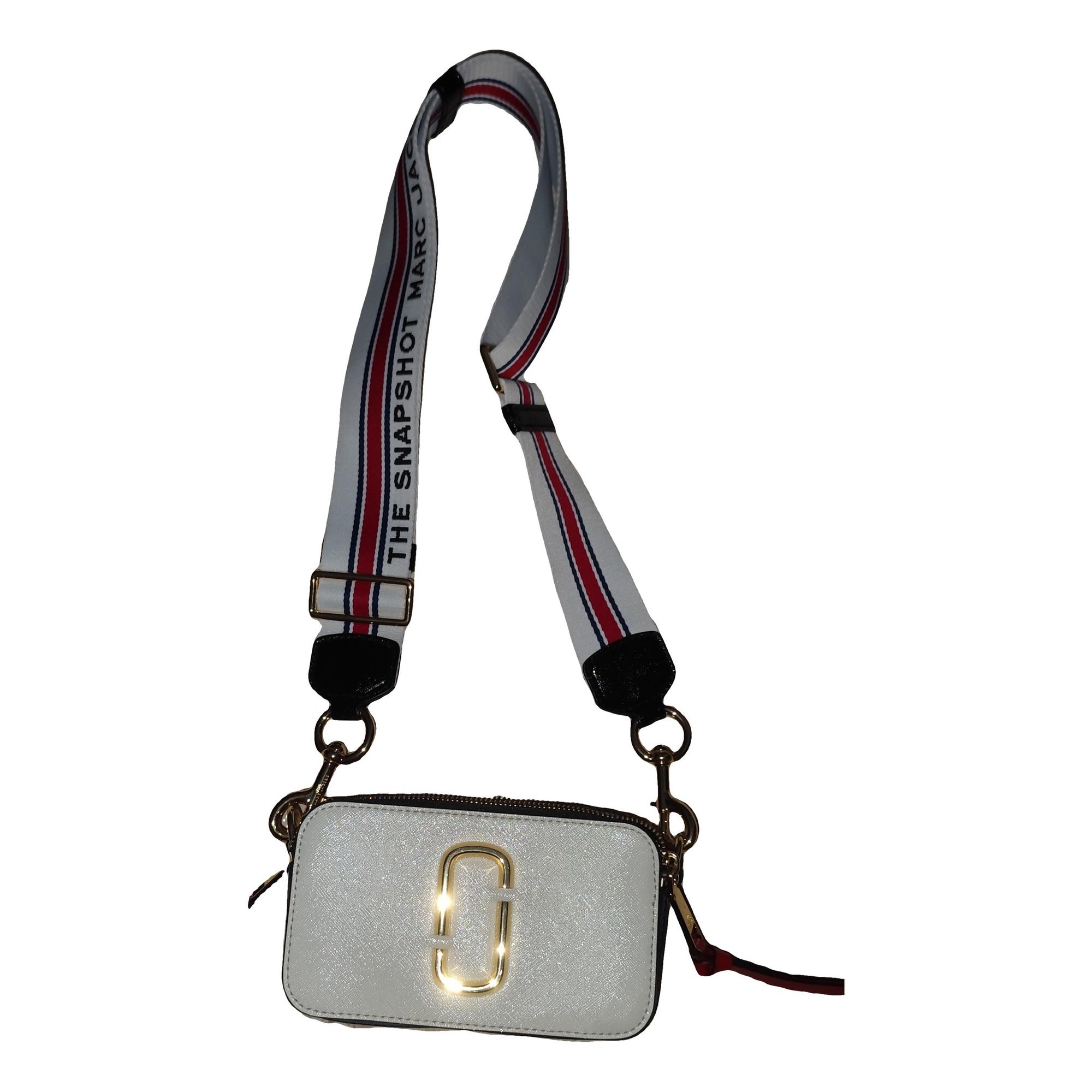 Snapshot leather clutch bag