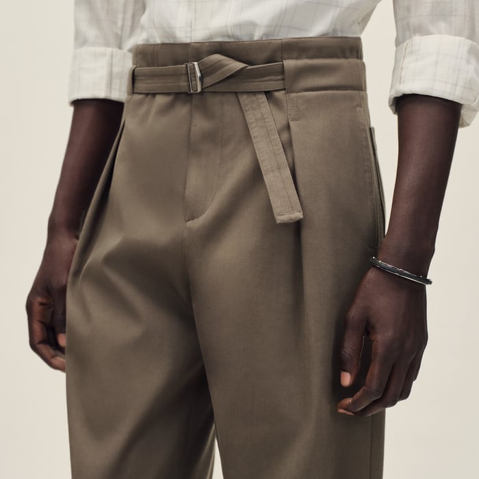 Chanvre Pleated Malte Pants