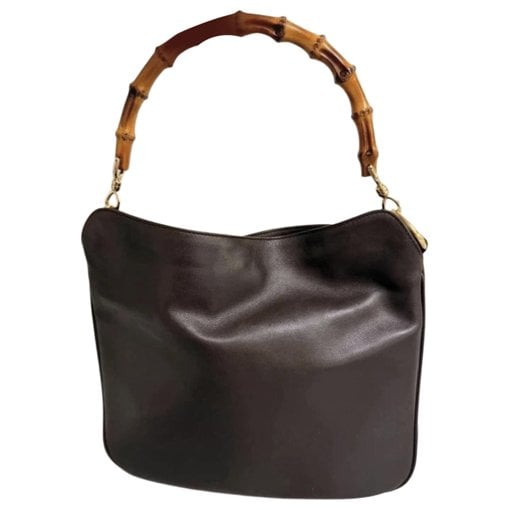 Bamboo leather handbag