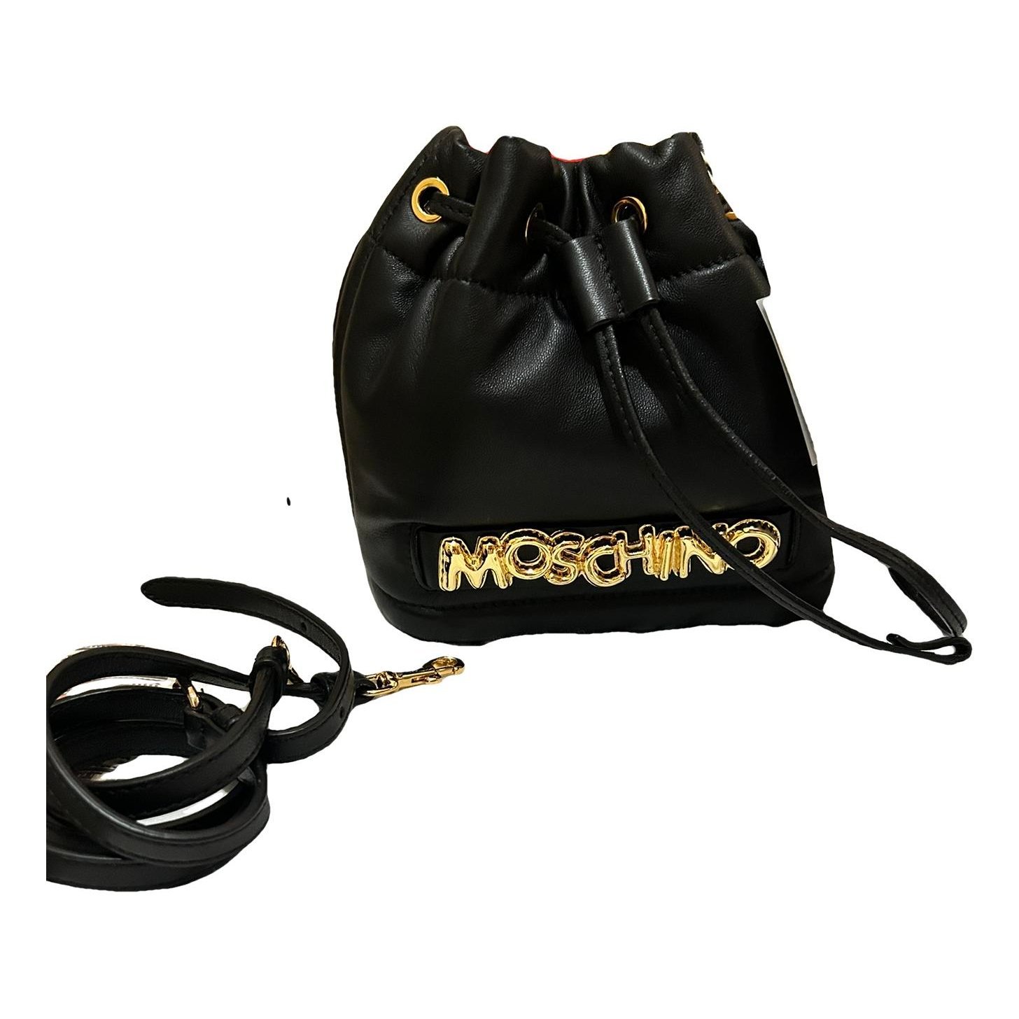 Biker leather handbag