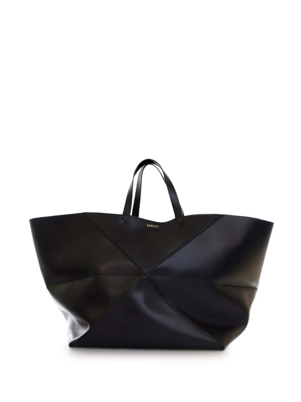 2023 XXL Shiny Calfskin Puzzle Fold tote bag