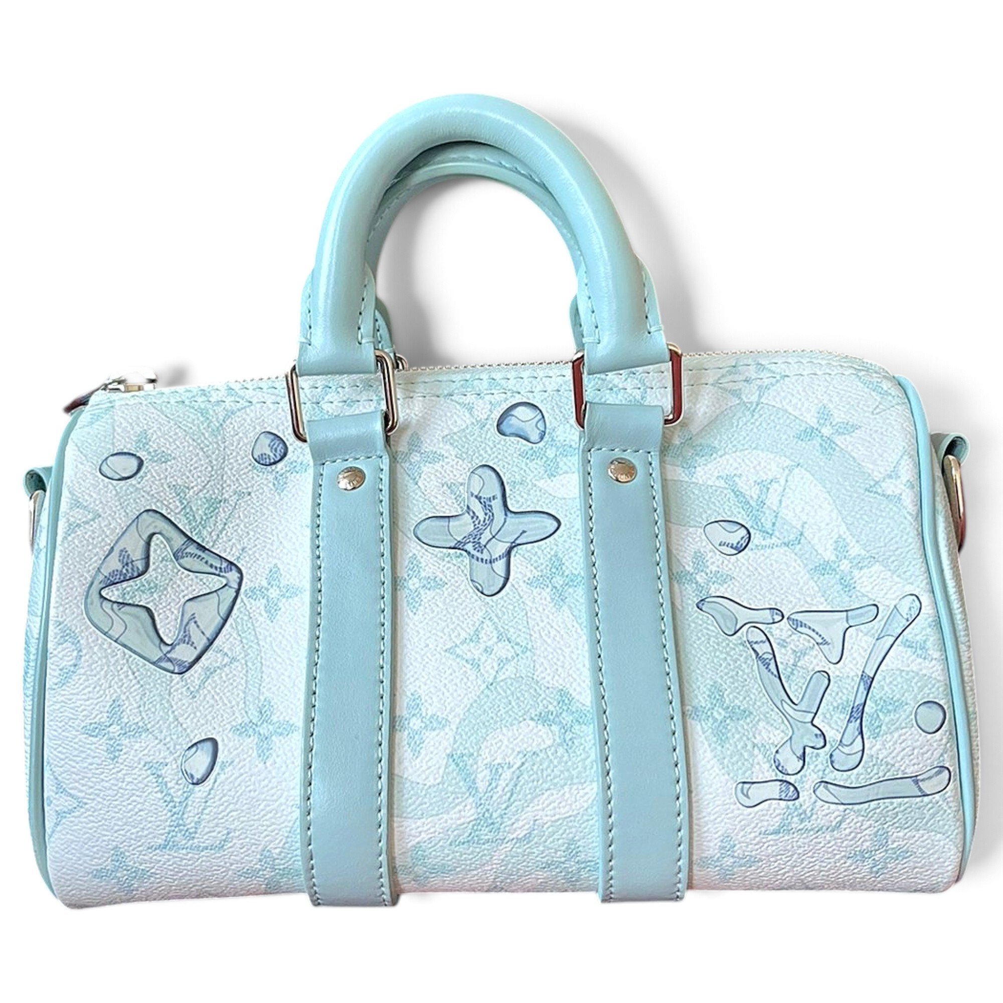 Keepall leather travel bag