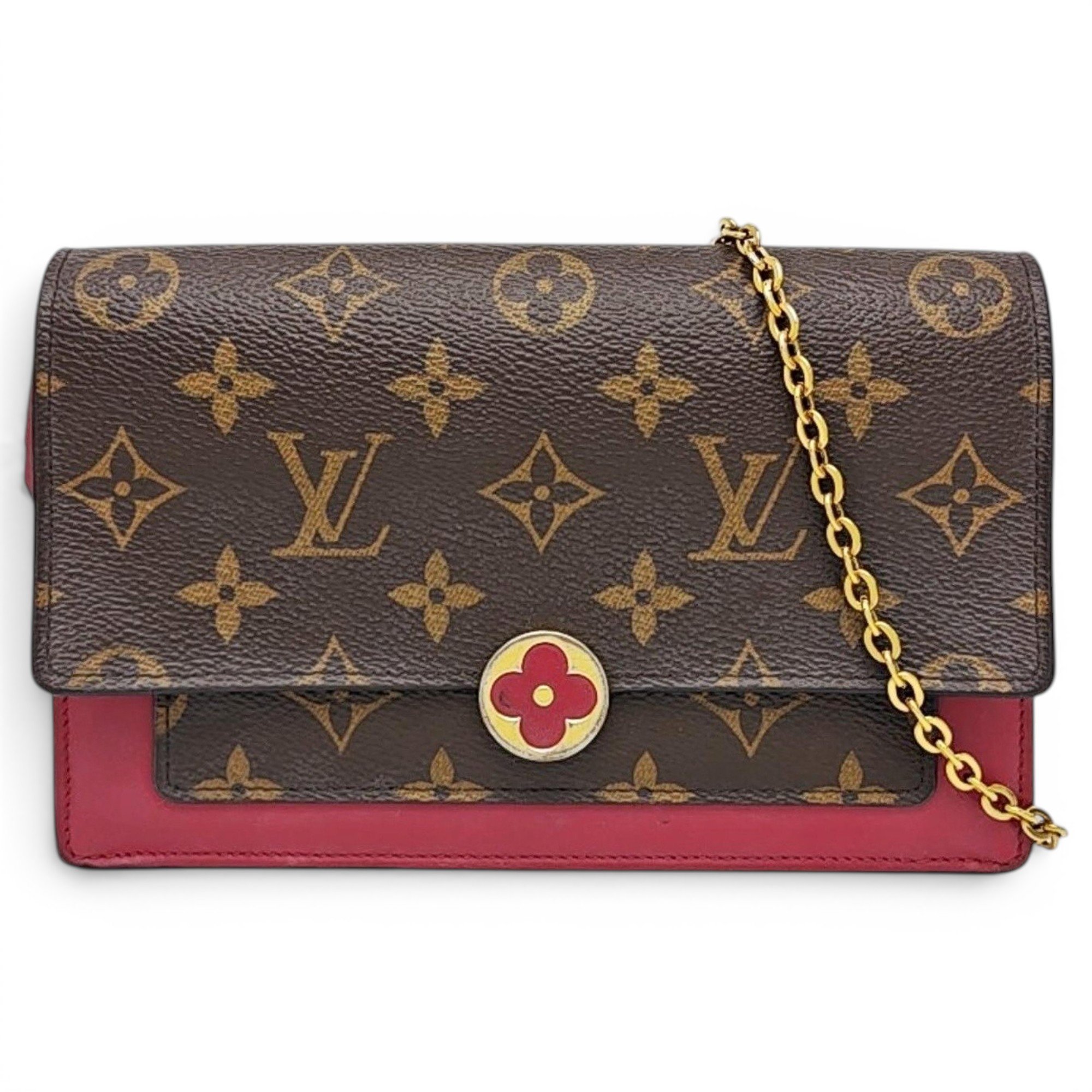 Chaîne Flore leather handbag