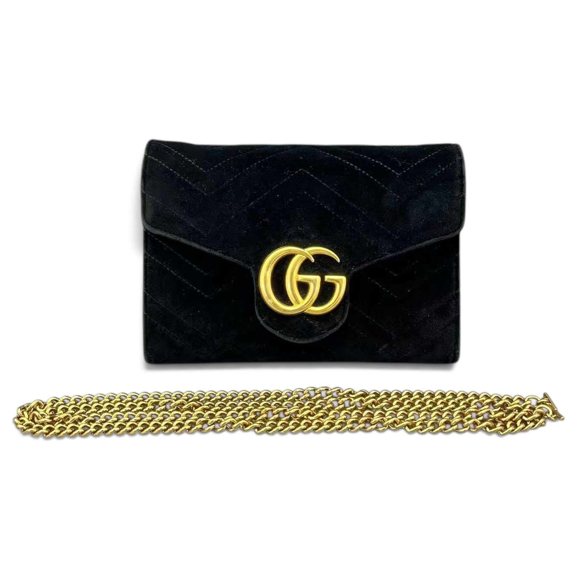 GG Marmont Flap velvet crossbody bag