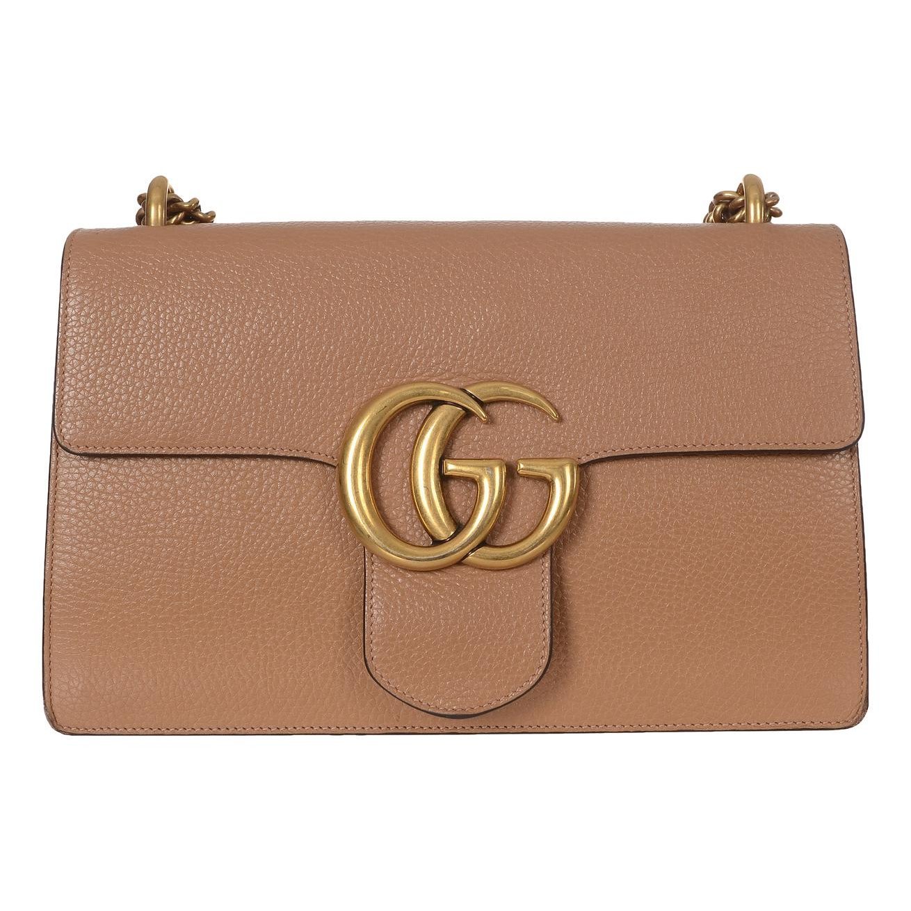 GG Marmont Flap leather handbag