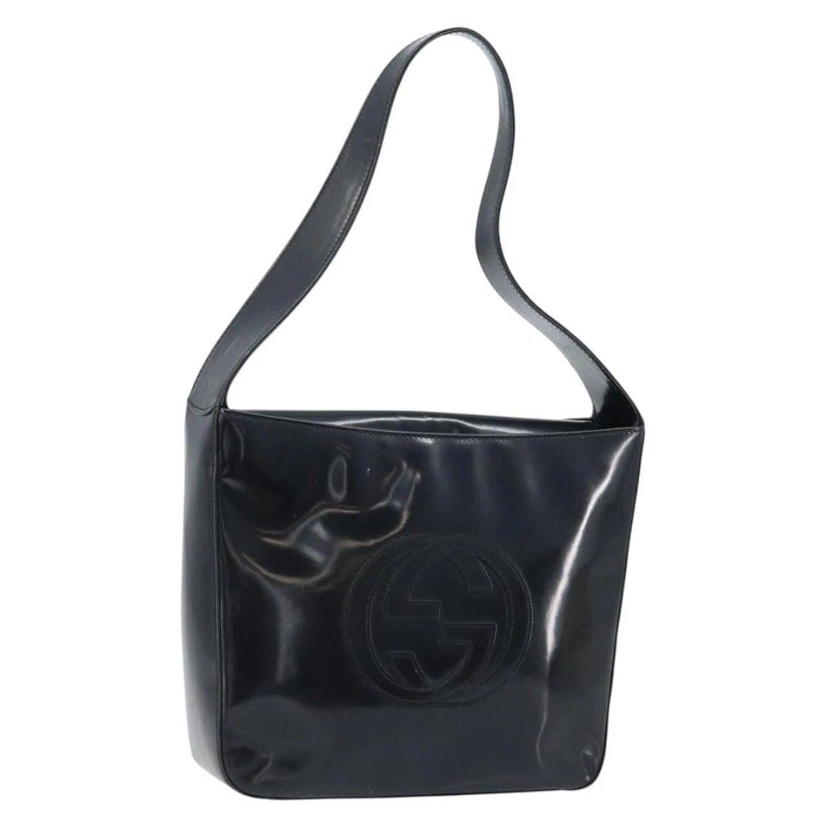 Patent leather handbag