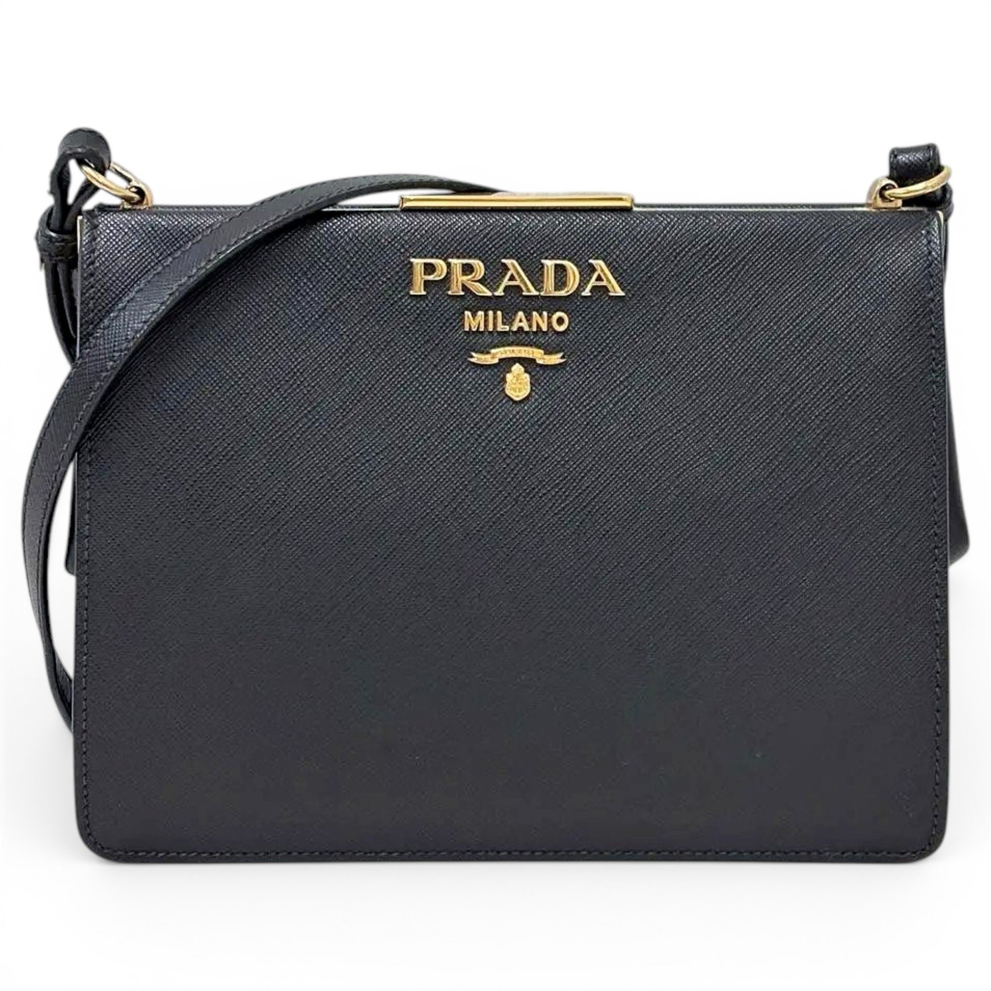Light Frame leather crossbody bag
