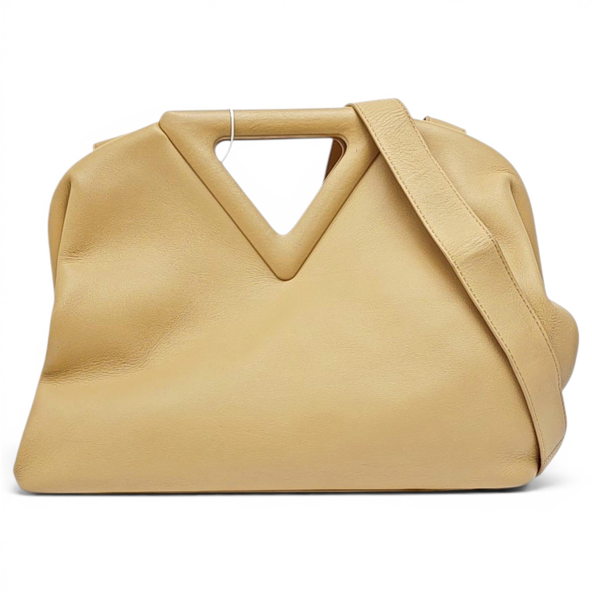 Point leather handbag