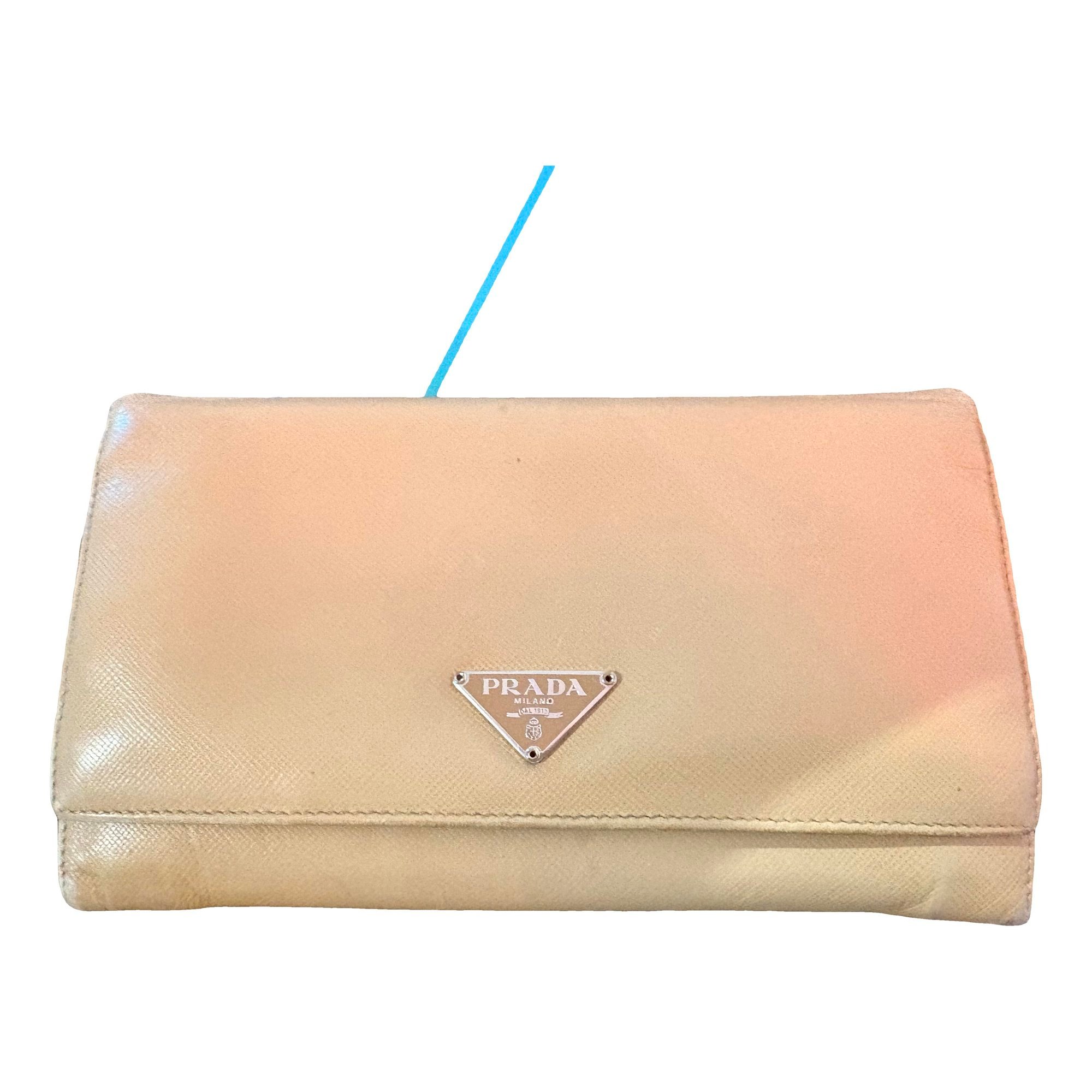 Leather clutch bag