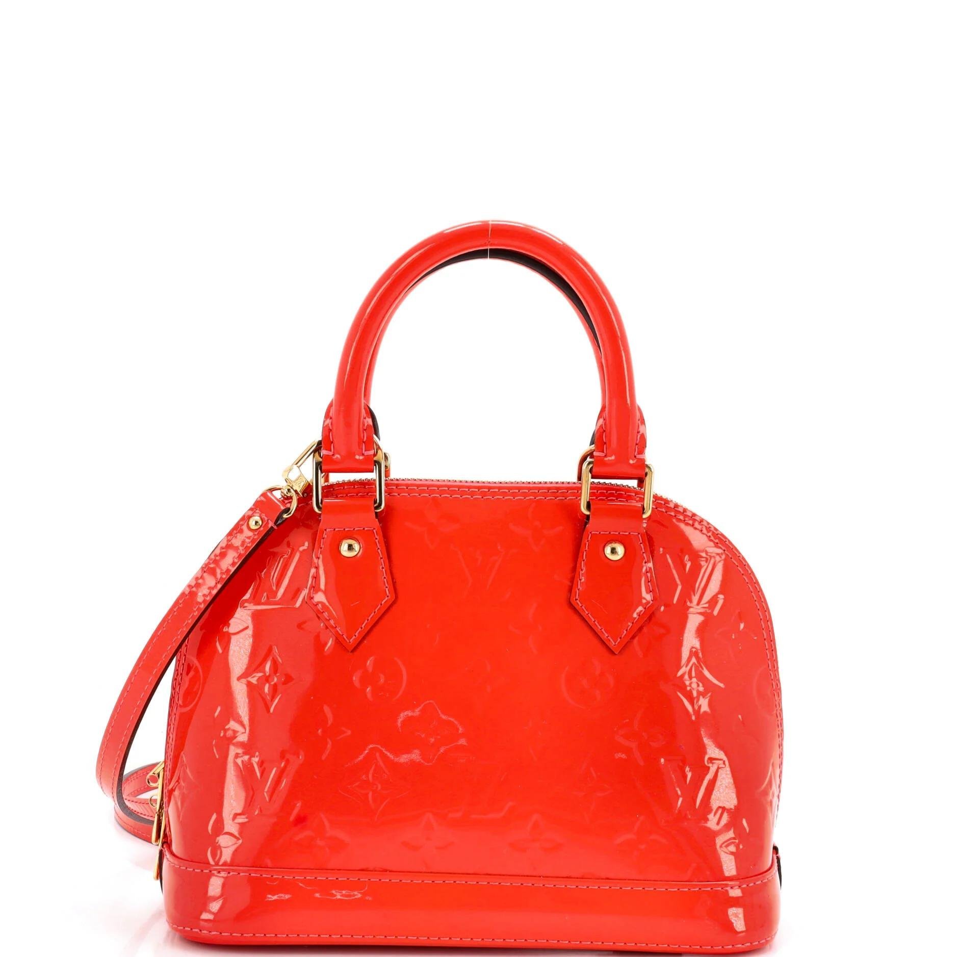 Patent leather handbag