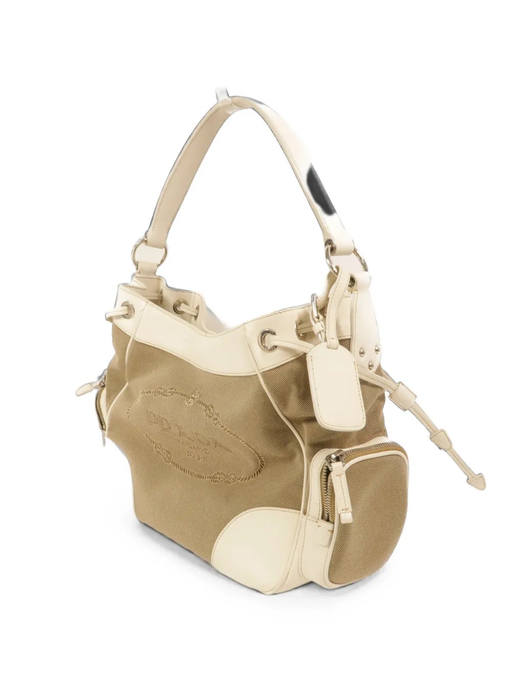 logo jacquard tote bag
