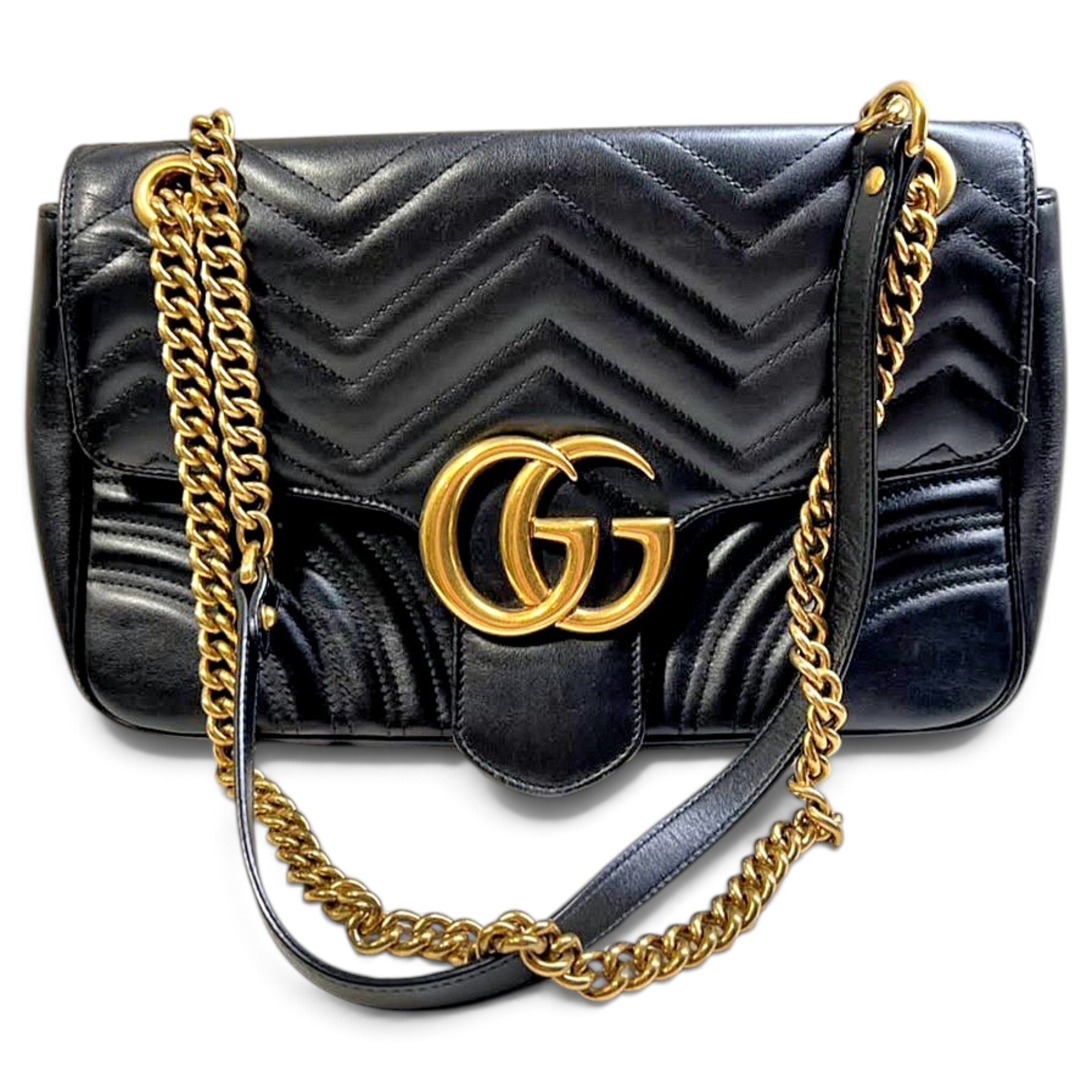 GG Marmont Flap leather handbag