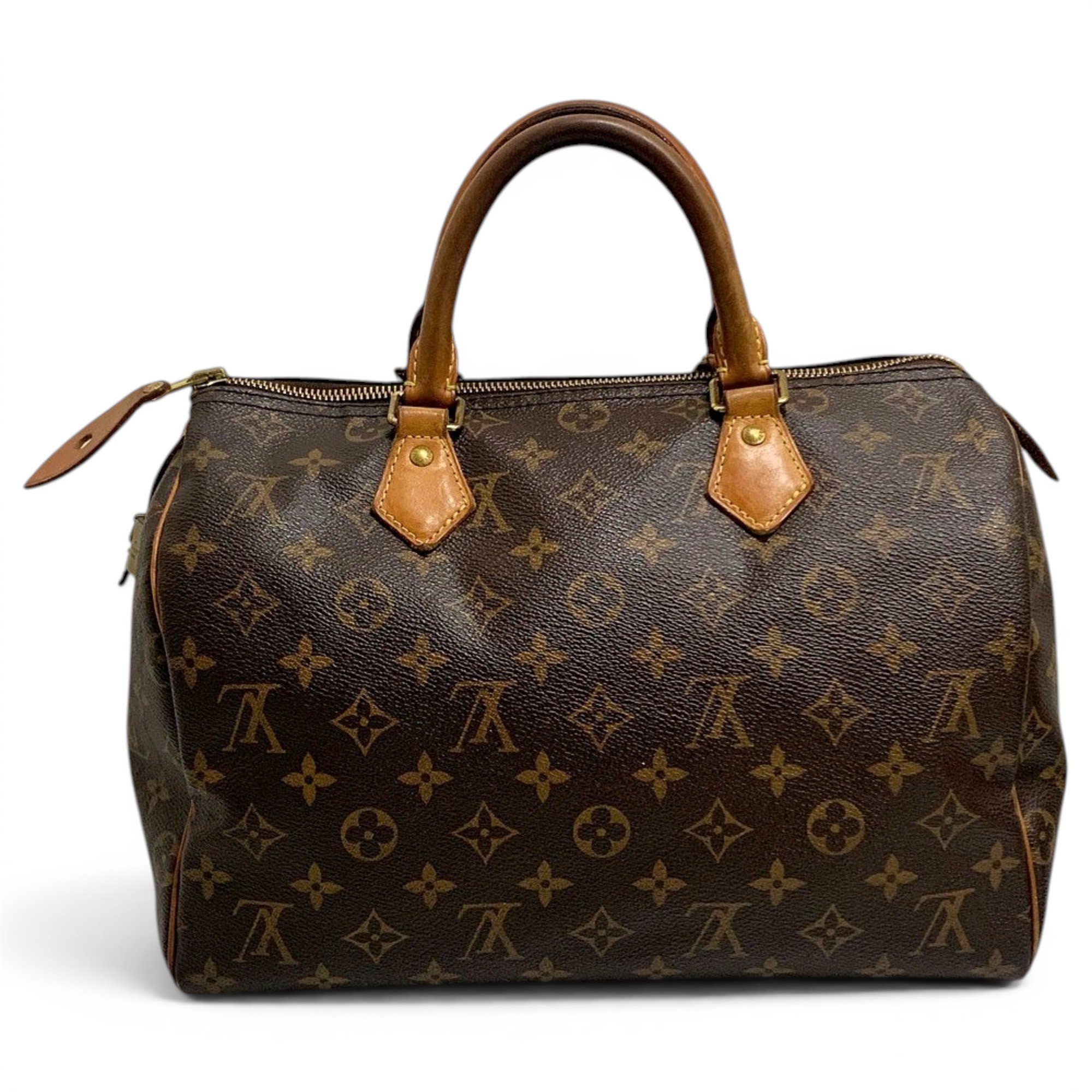 Speedy leather handbag