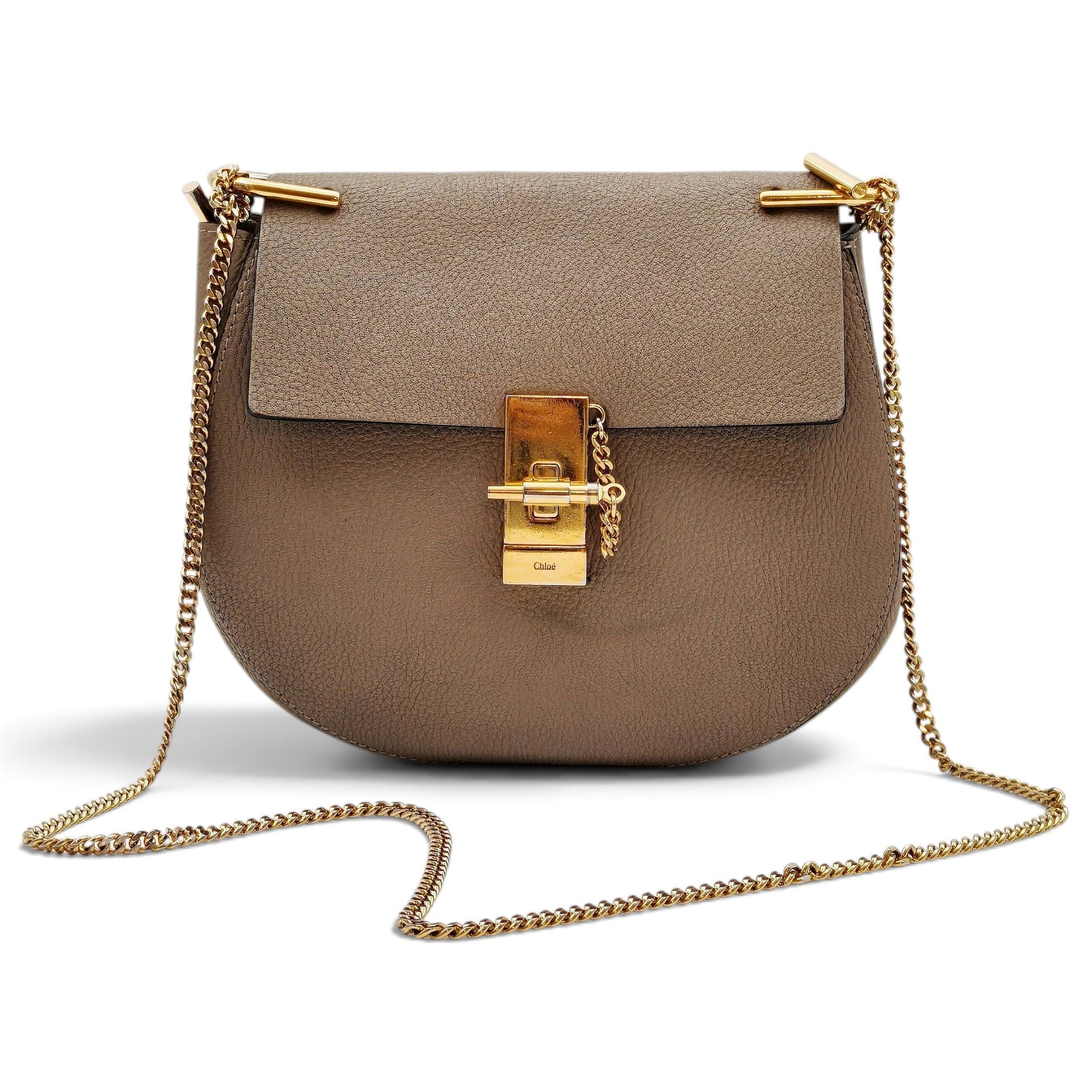 Drew leather handbag