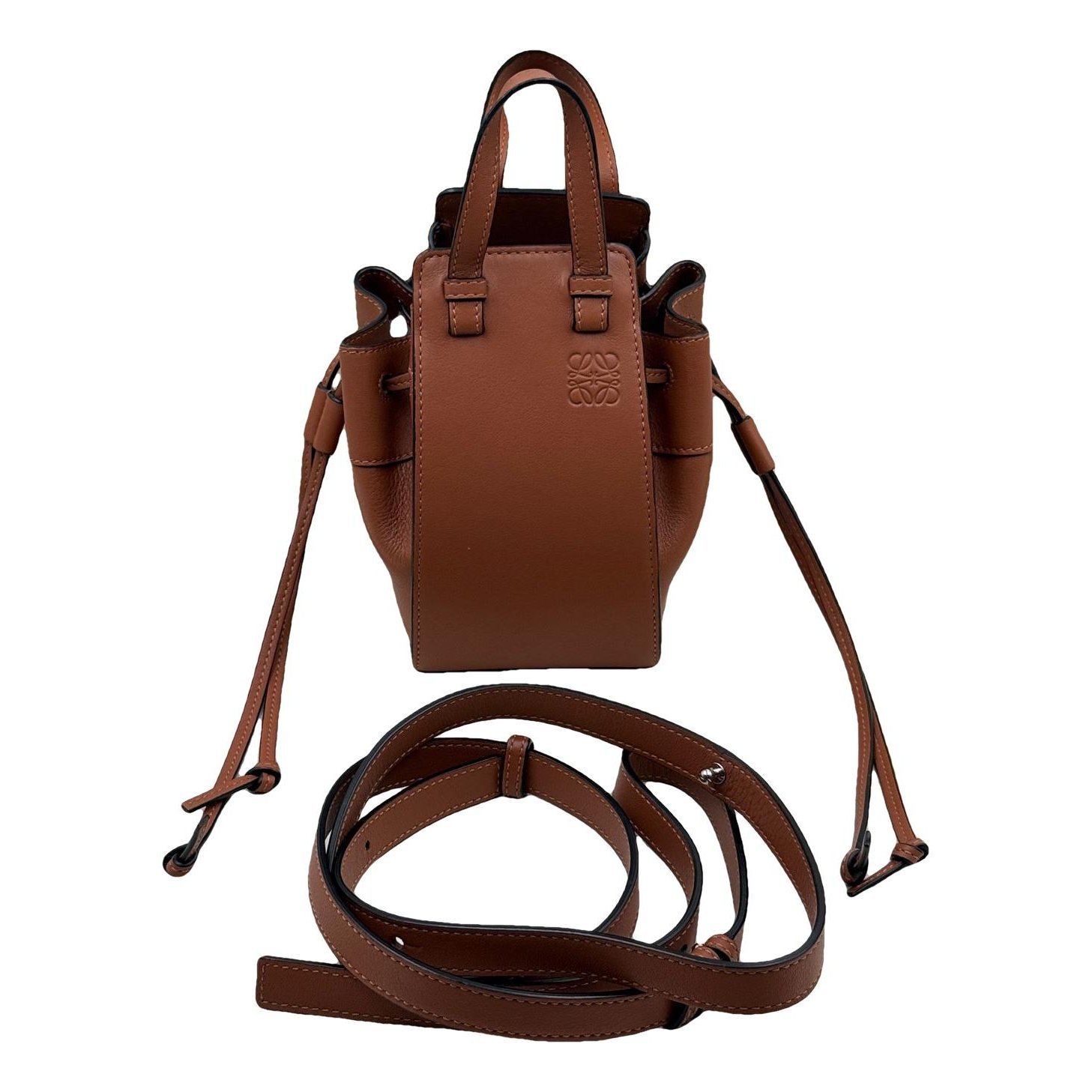Hammock leather handbag