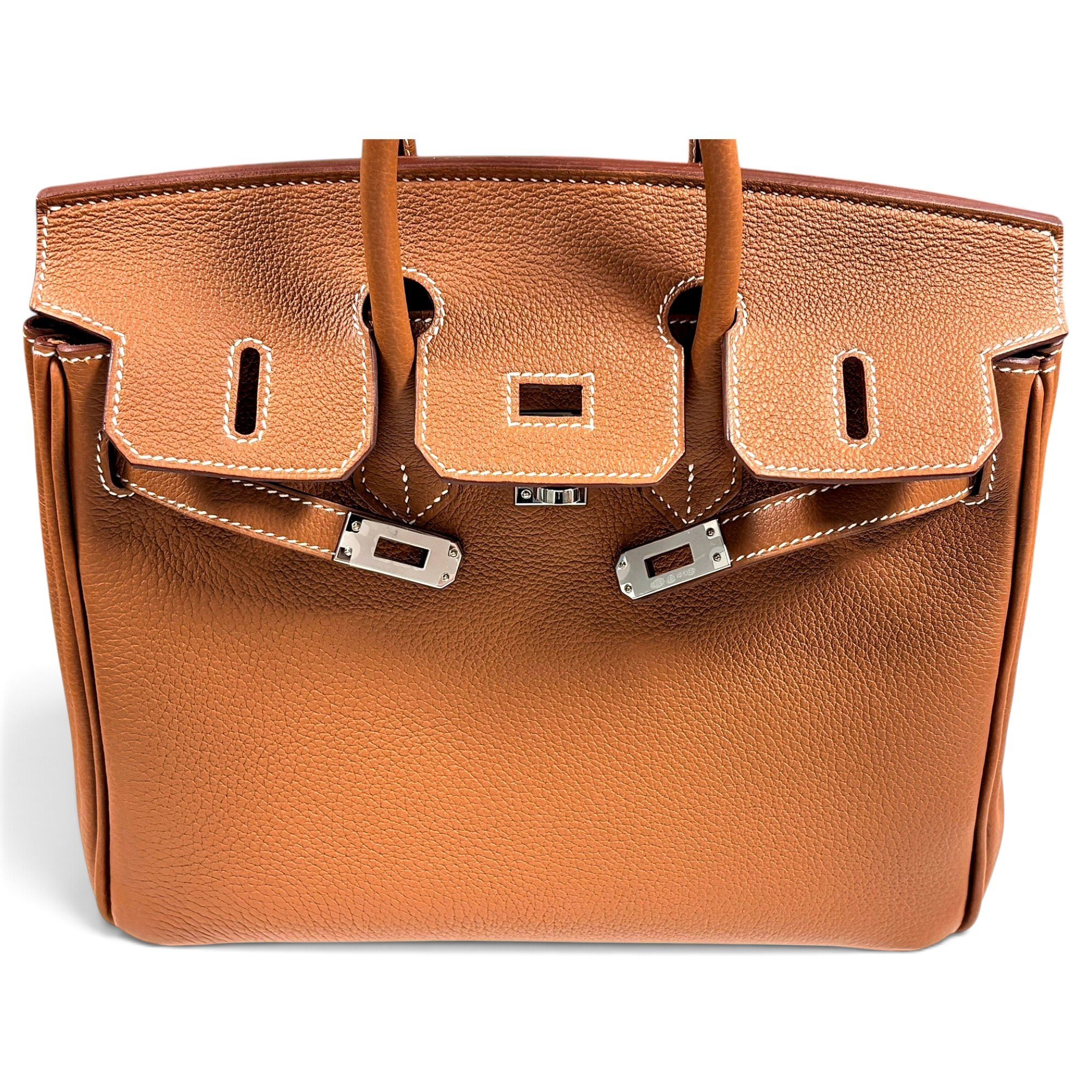 Birkin 25 leather handbag