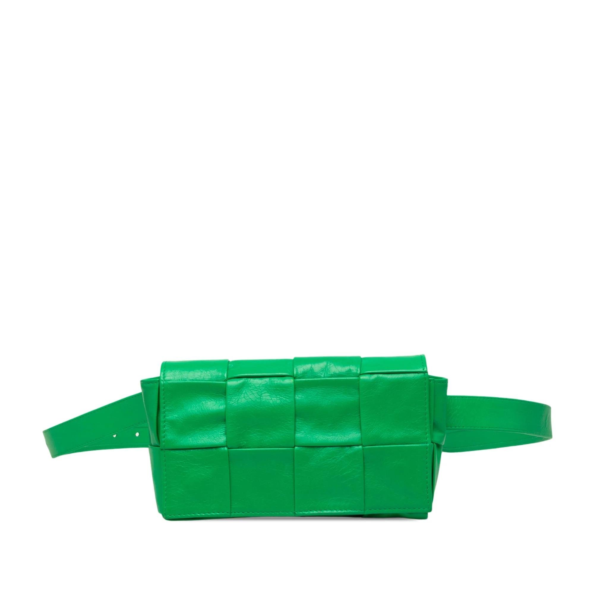 Cassette leather handbag
