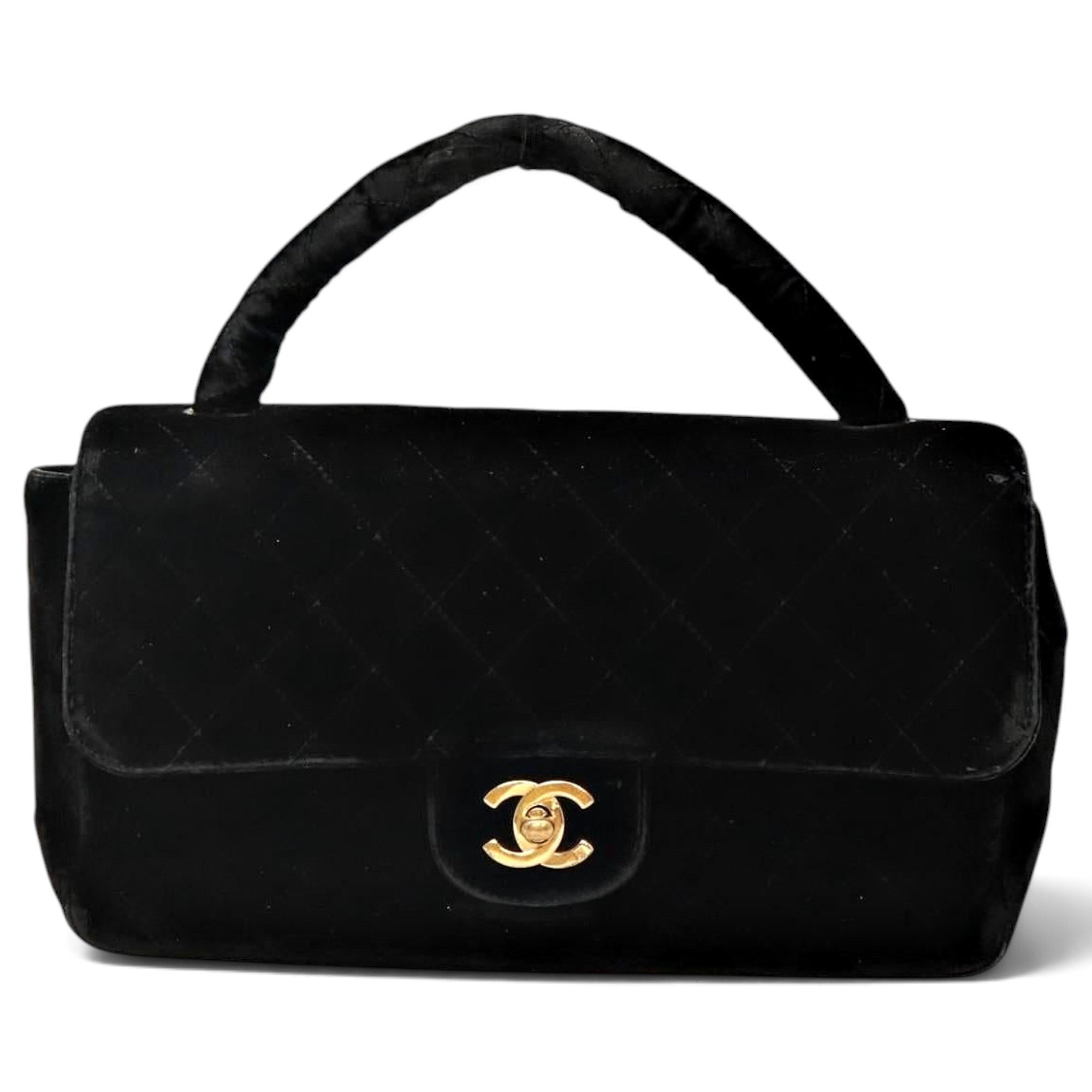 Velvet handbag