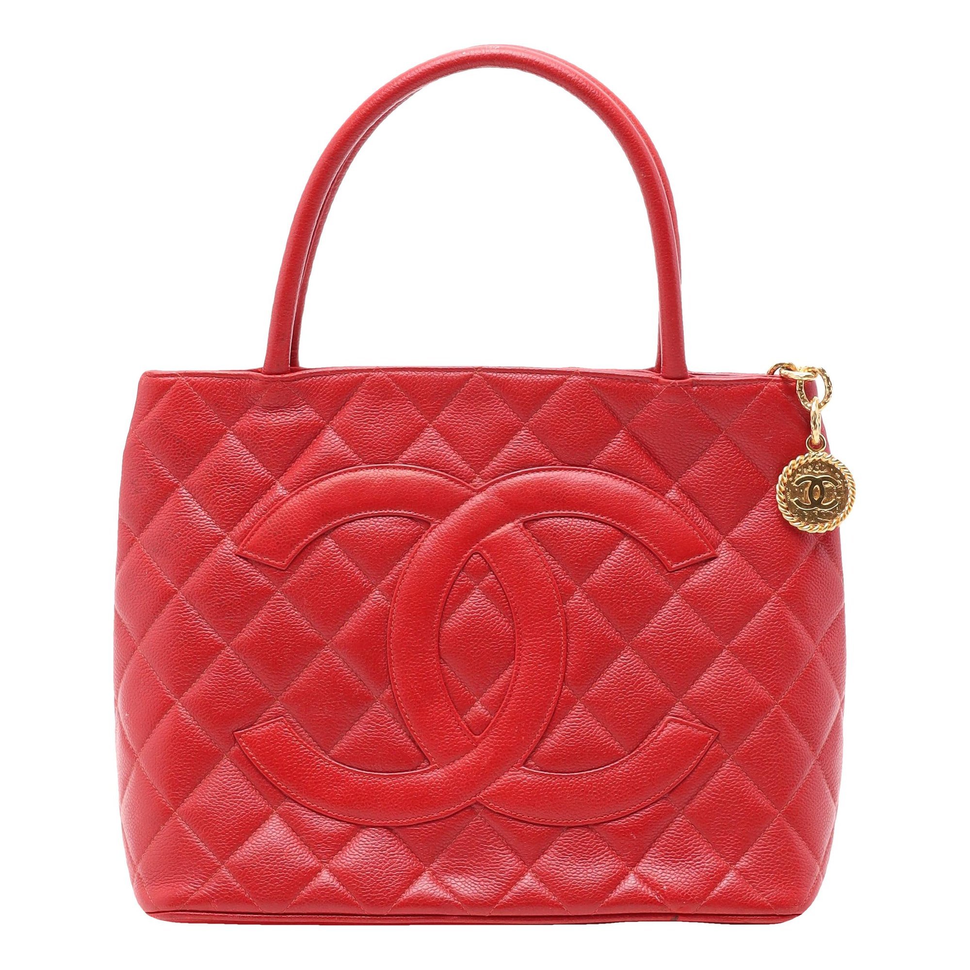 Médaillon leather tote