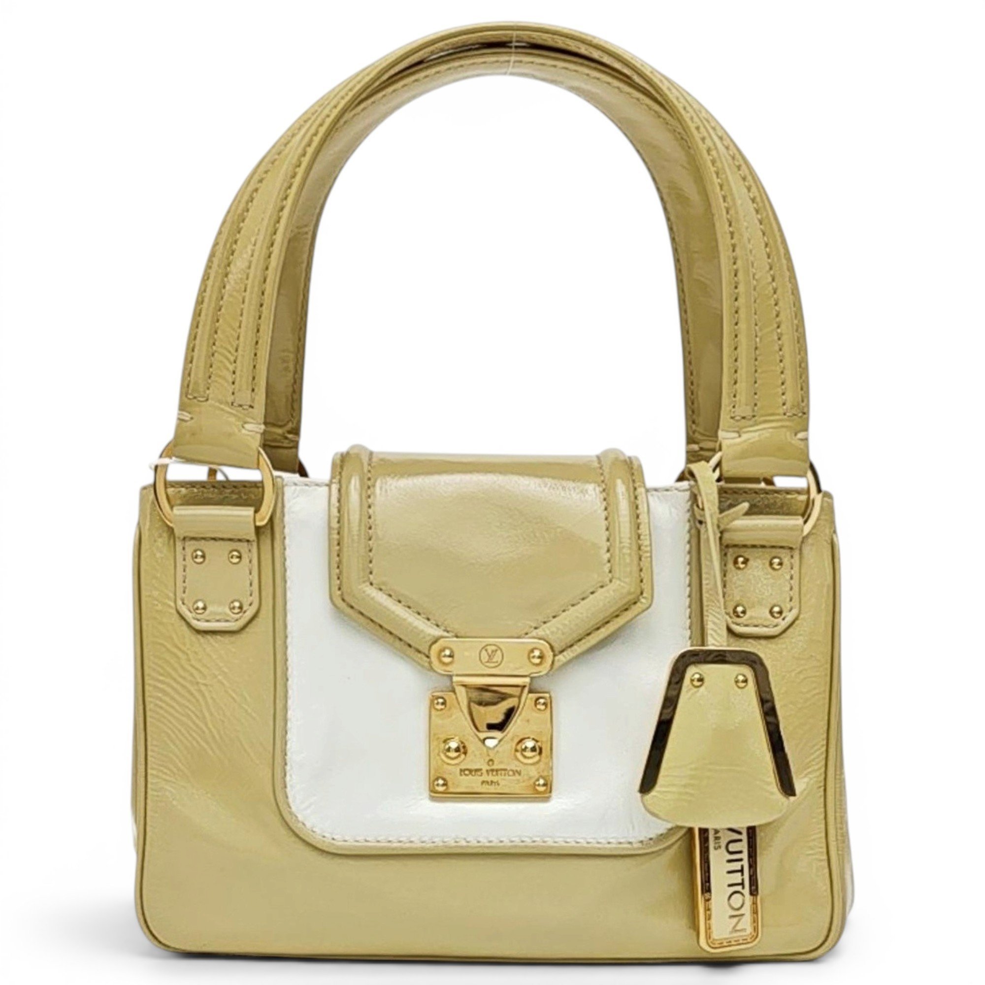 Patent leather handbag