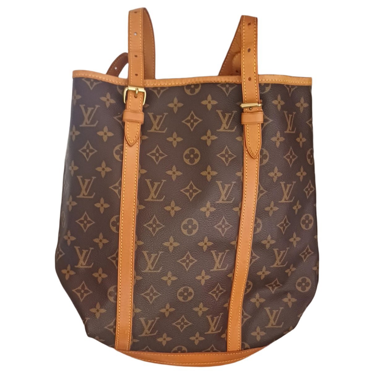 Bucket leather handbag