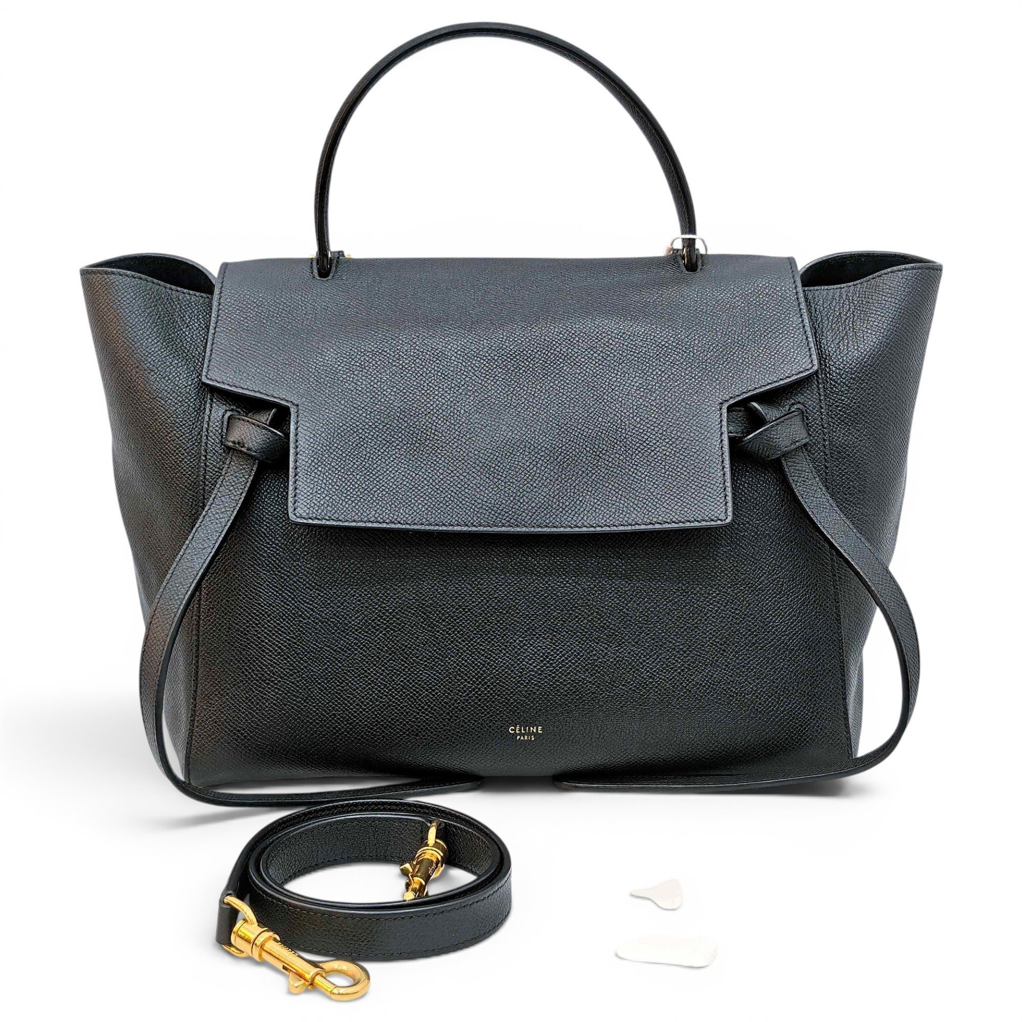 Belt leather handbag