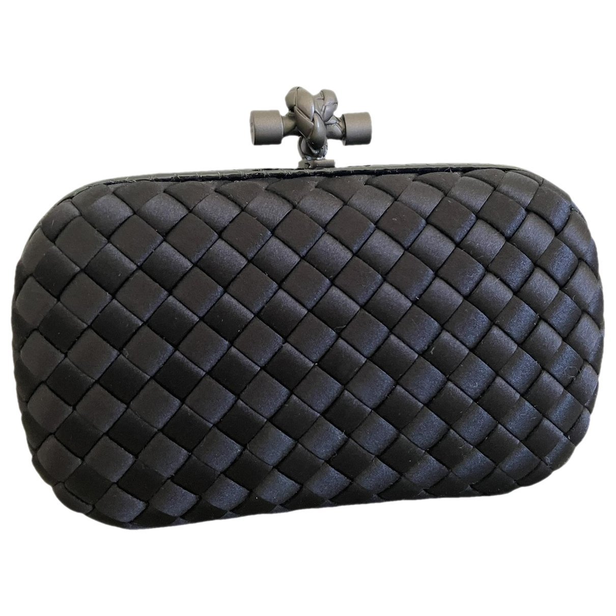 Pochette Knot silk clutch bag