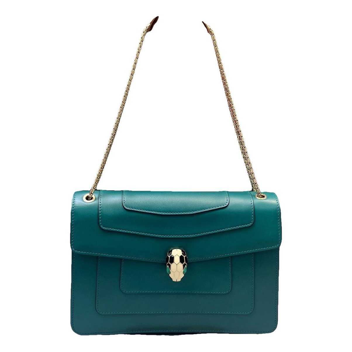 Serpenti leather handbag