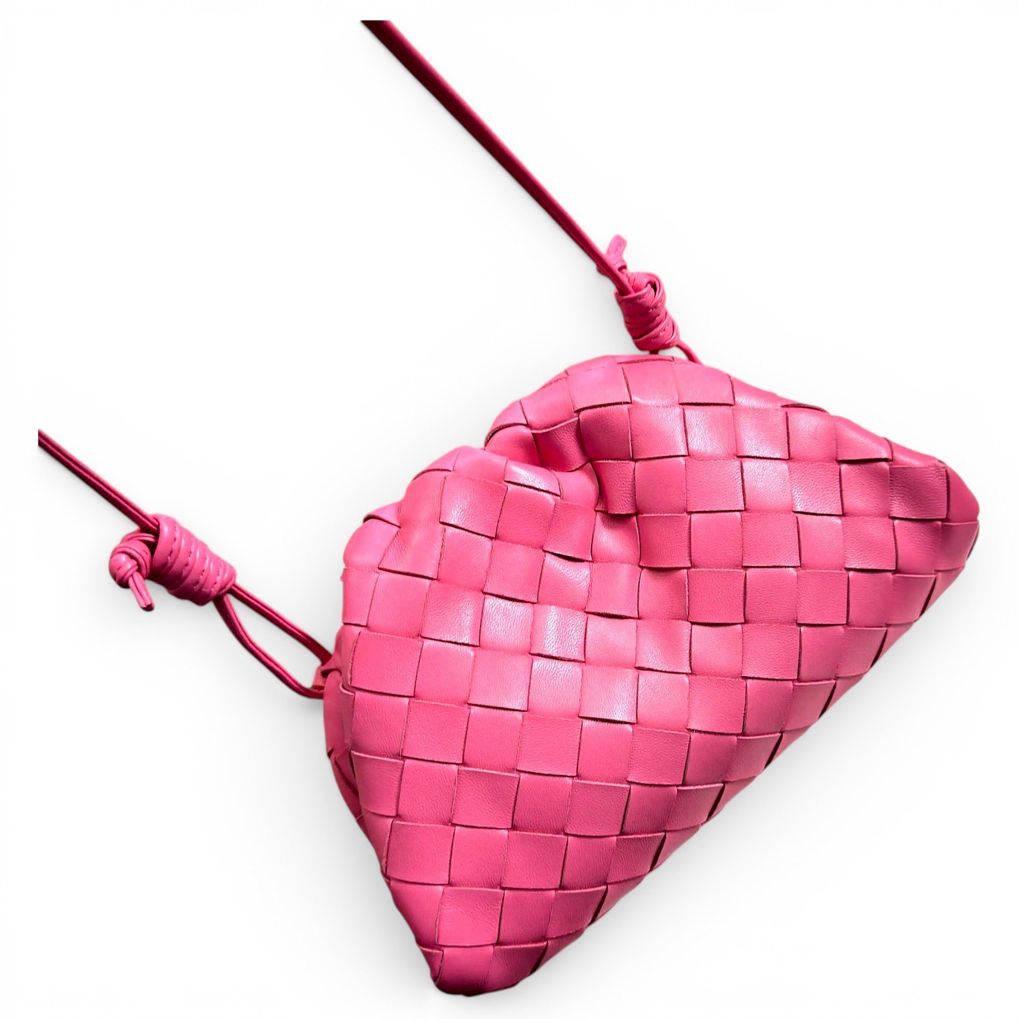 Pouch leather crossbody bag