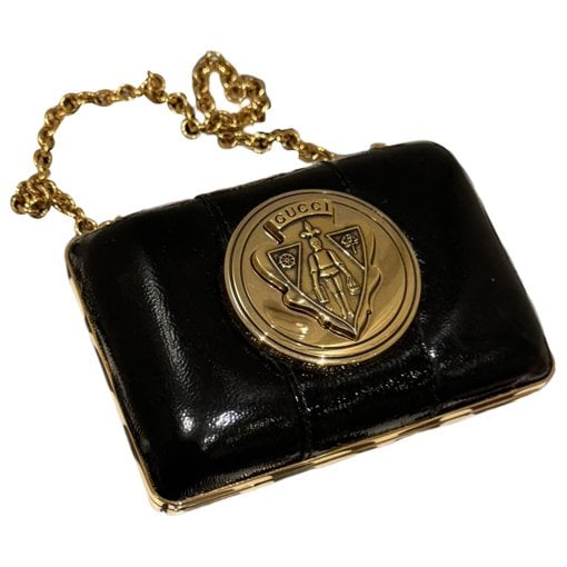 Leather clutch bag