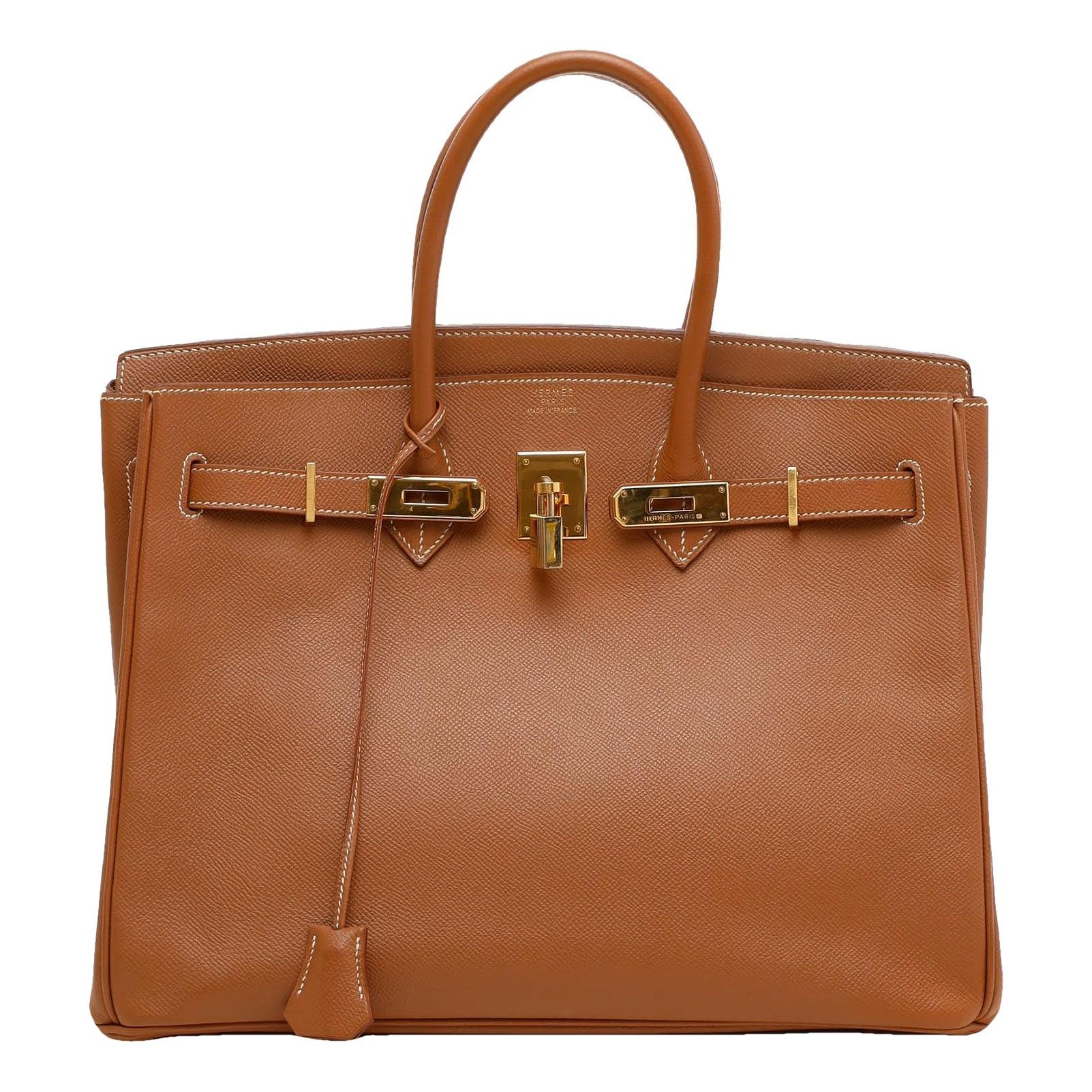 Birkin 35 leather handbag