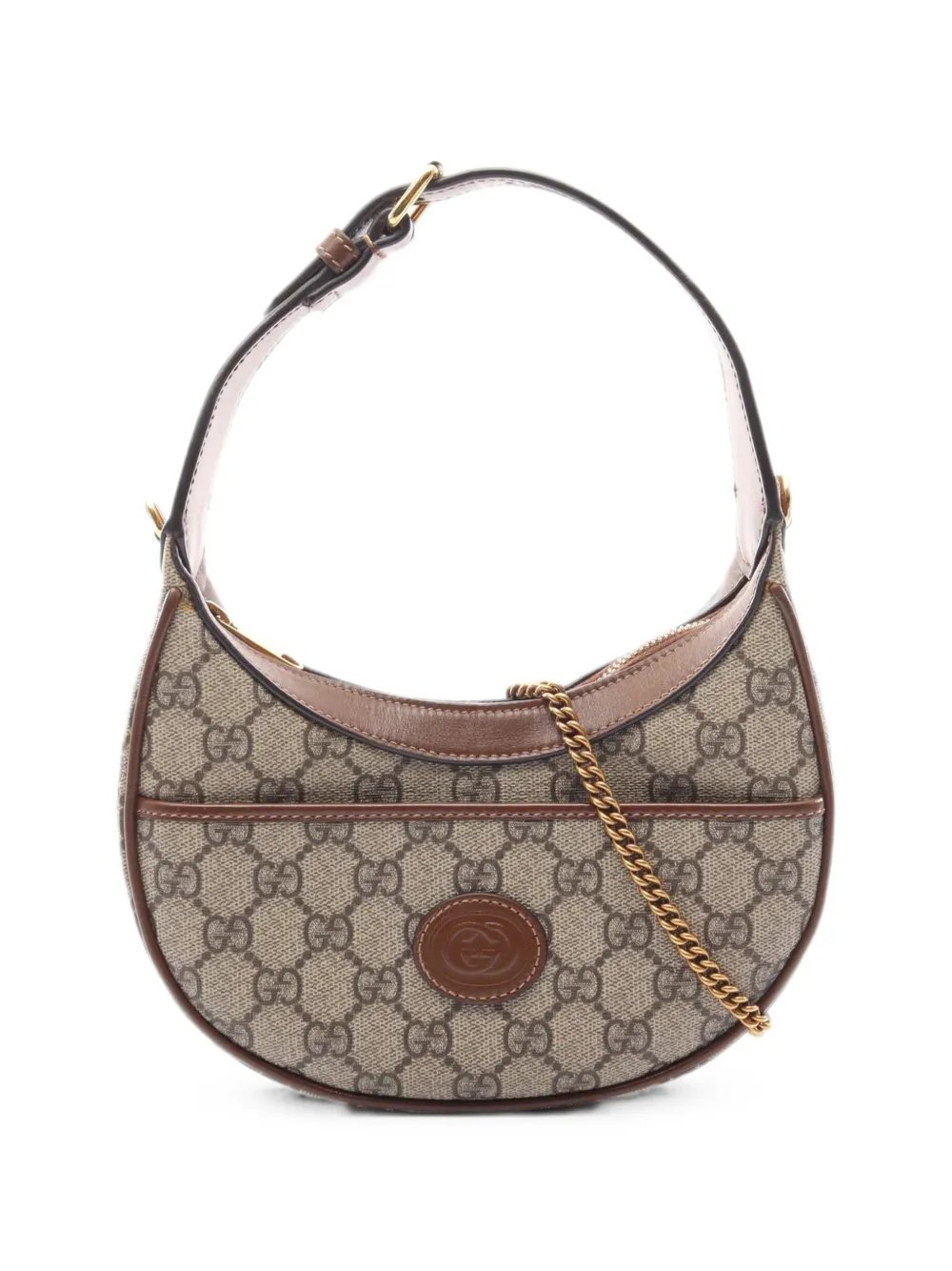2010s GG Supreme half-moon handbag