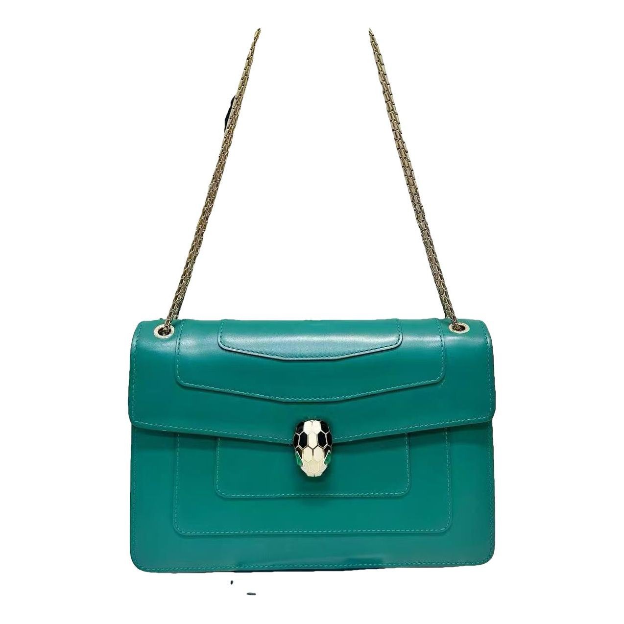 Serpenti leather handbag