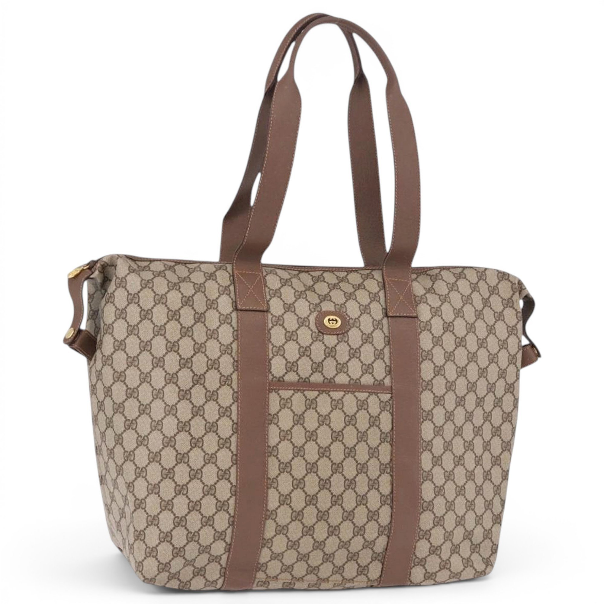 Boston leather bowling bag
