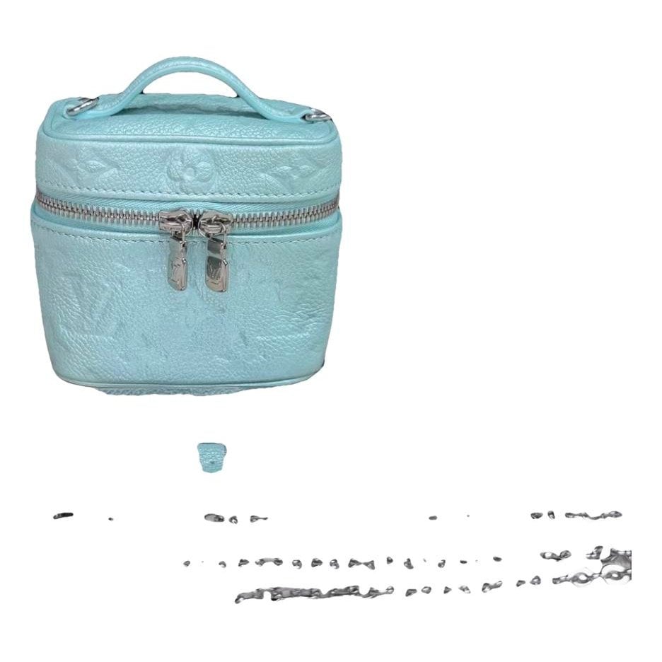 Vanity leather handbag