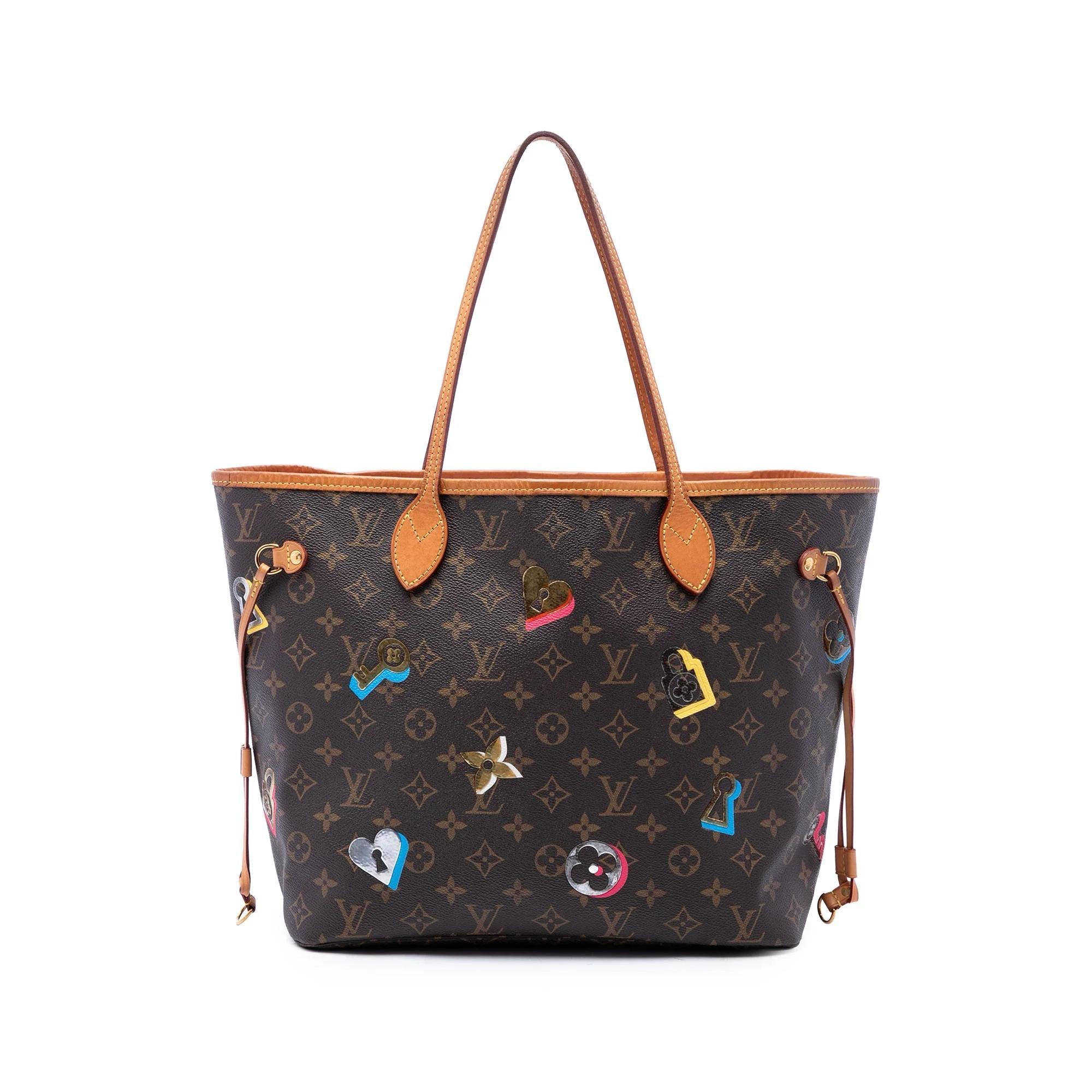 Louis Vuitton Neverfull leather handbag