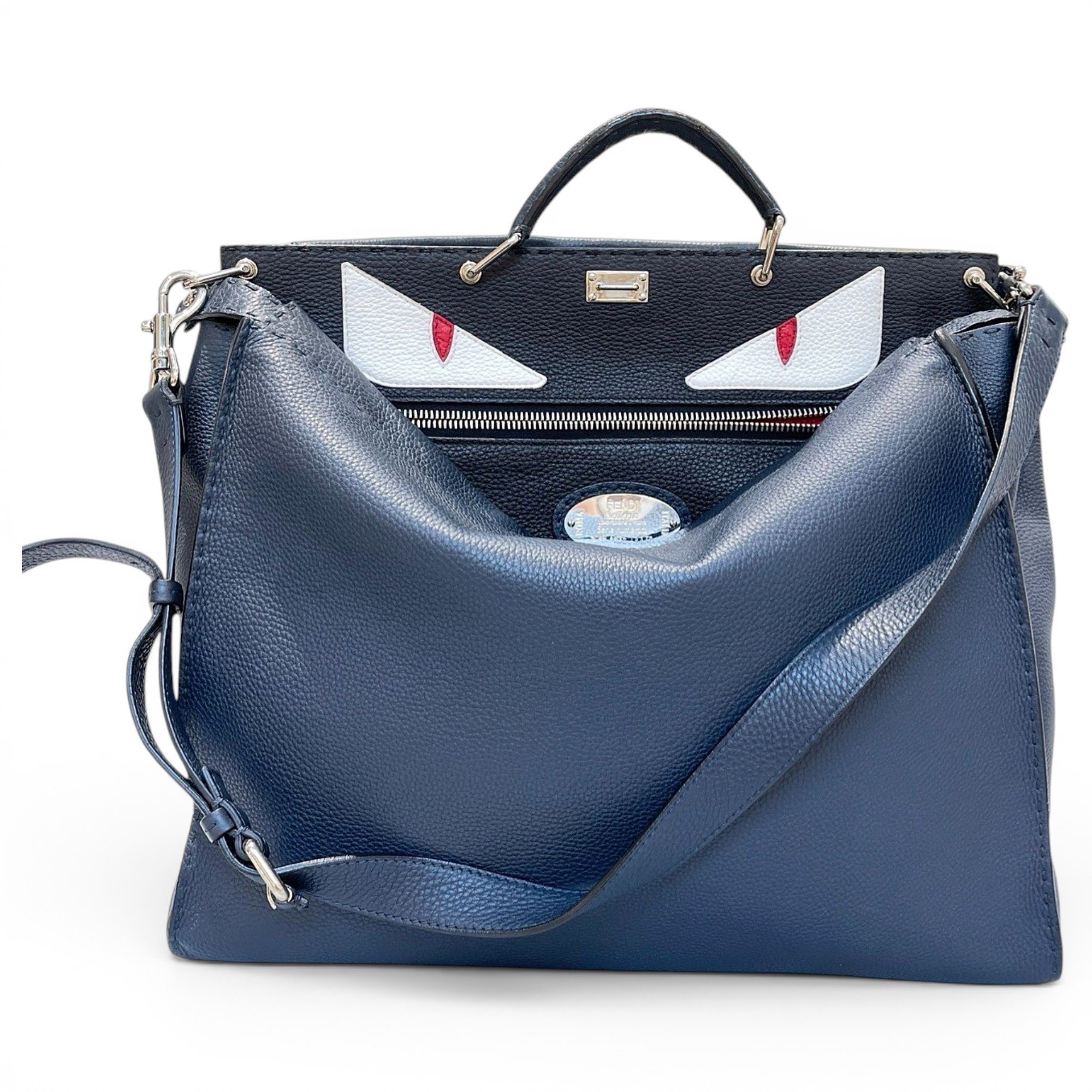 Peekaboo leather handbag